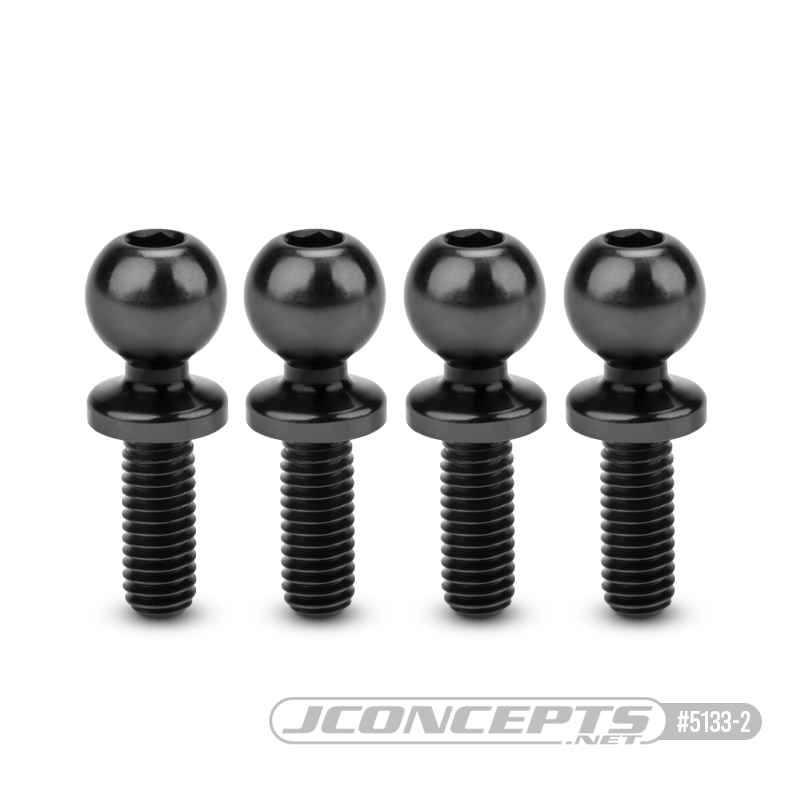 Revolved Titanium Ball-Stud 5.5 x 8mm Stealth Black - 5133-2