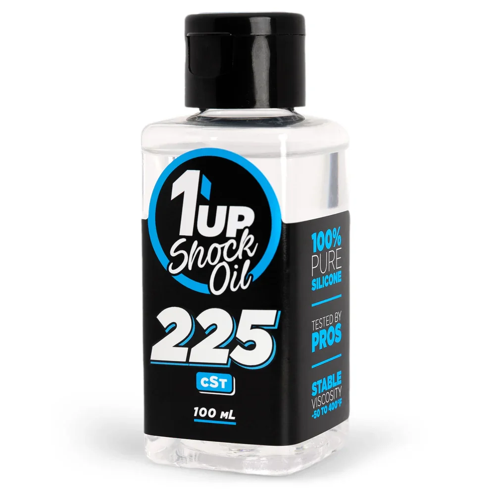 1up Racing Pure Silicone Shock Oil - 225cSt/21.75wt - 100mL - 100225