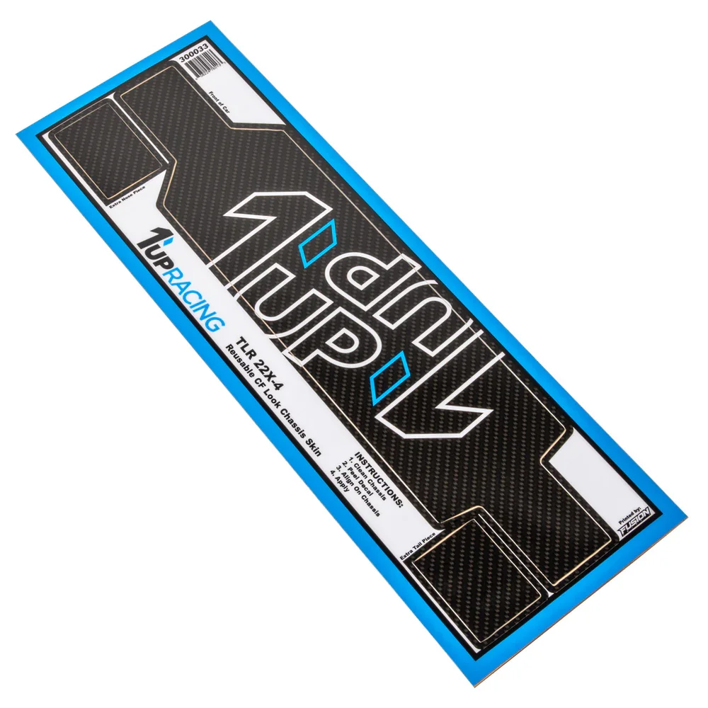 1up Racing CF Look Chassis Skin - TLR 22X-4 - 300033