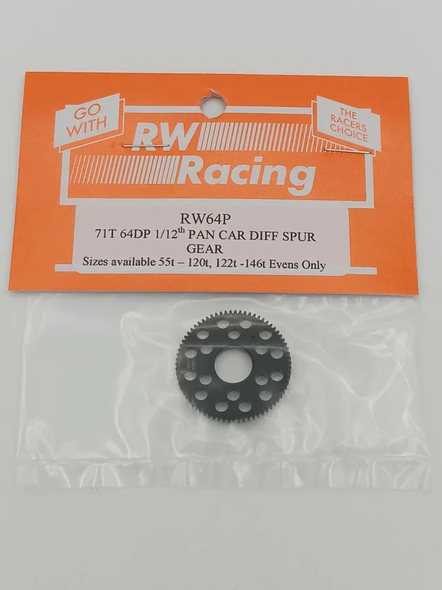 RW Racing 71T 64DP 1/12th Pan Car Diff Spur