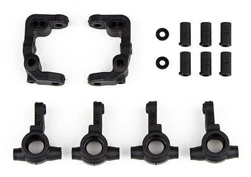 RC10B6.4 -1mm Scrub Caster and Steering Blocks - 91901