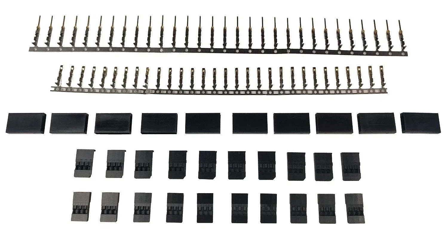 Male/Female Futaba J Style Servo Connector Plugs - 10 Pair - 1500