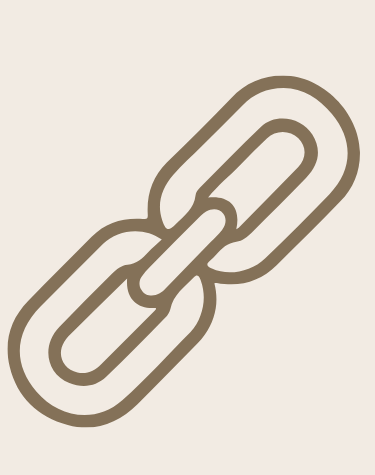 Illustration of a chain link interconnected with three loops.