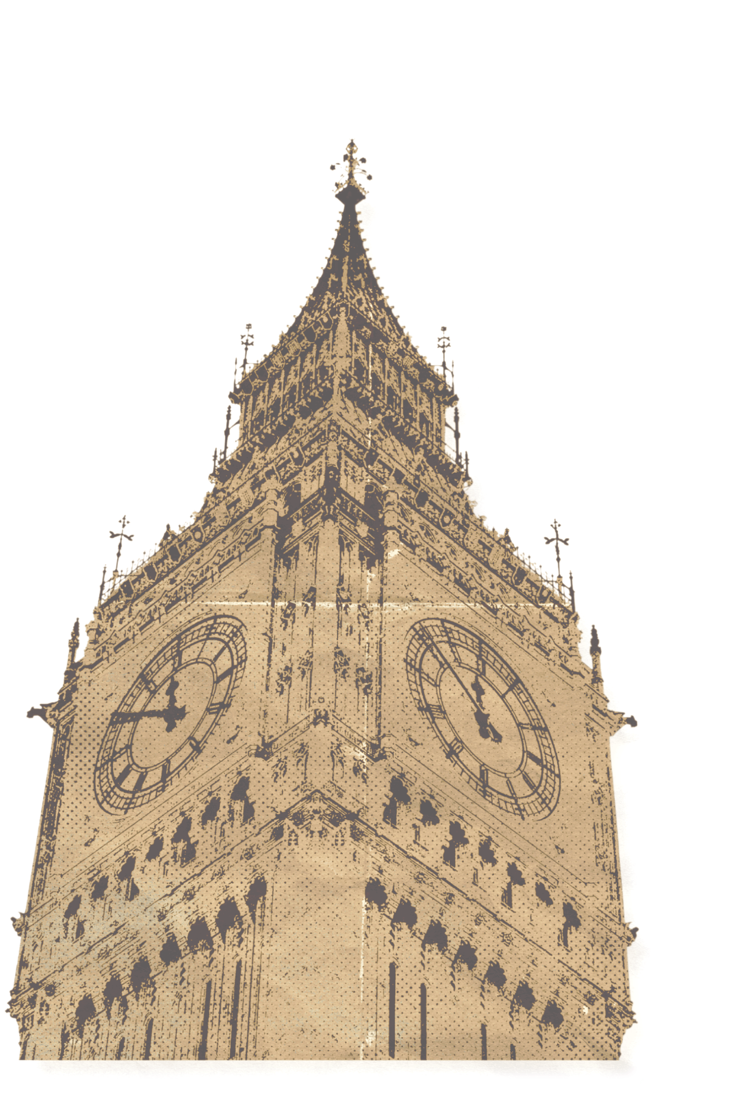 Photograph of the Elizabeth Tower, commonly known as Big Ben, showing the clock face at night with illuminated clock hands.