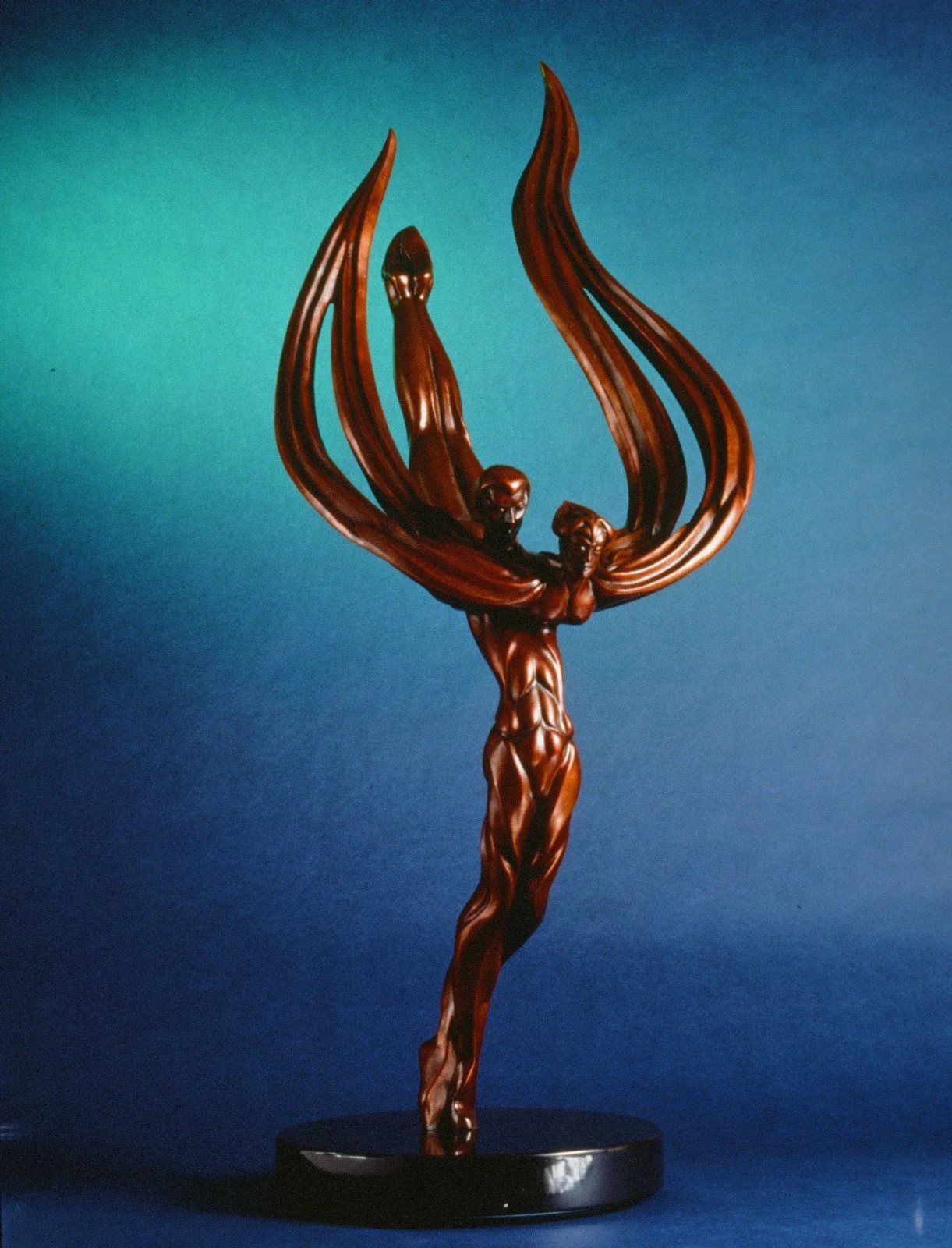 LIBERTÉ, a 42-inch bronze sculpture by Robert Ortlieb.