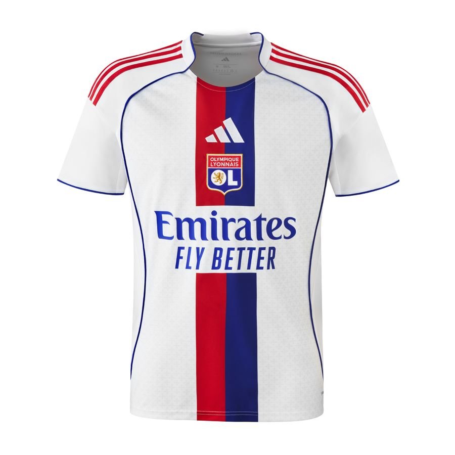 Lyon 2025-26 White Home  Jersey
