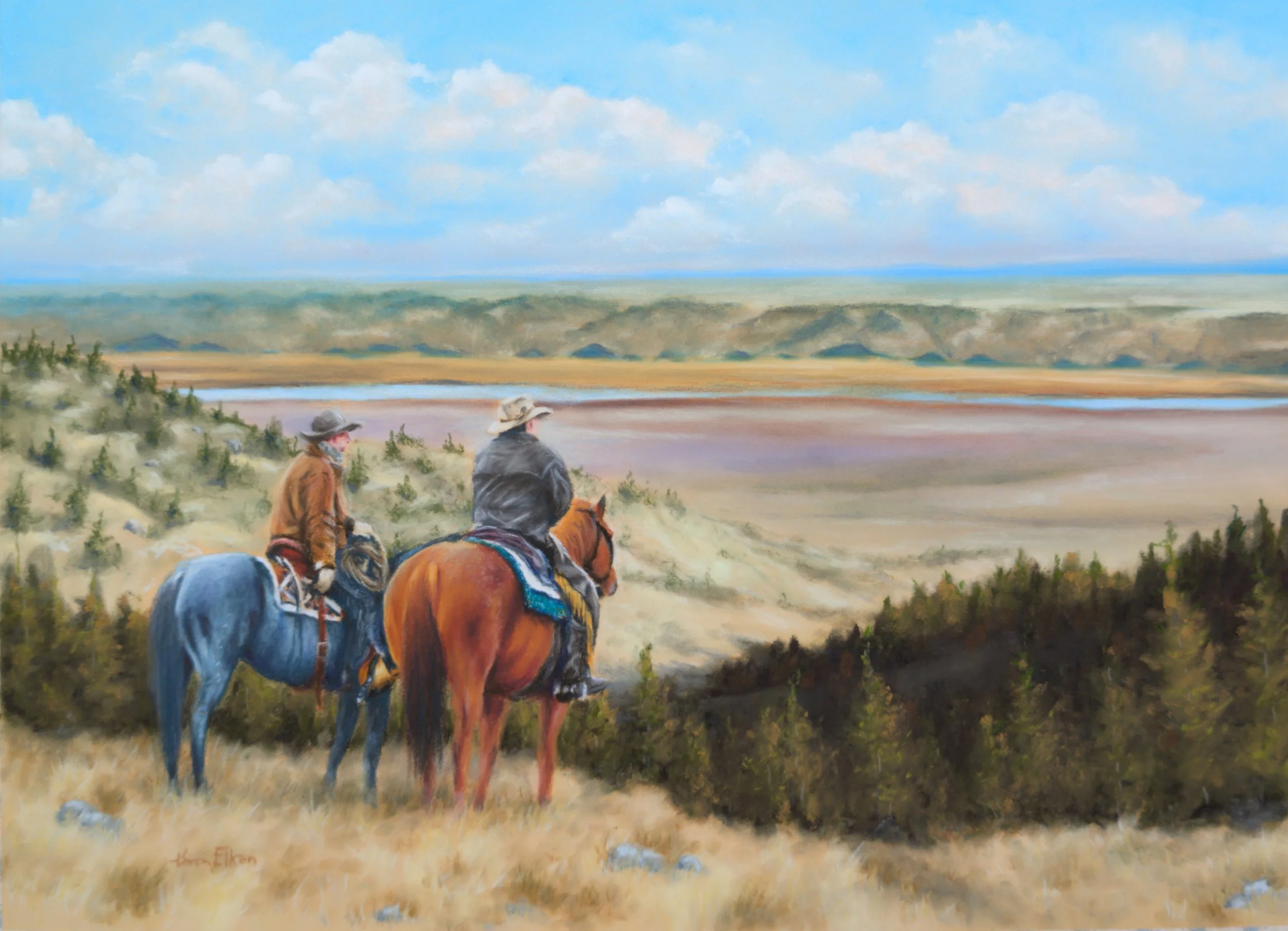 The Breaks:  20 x 16 inch framed and matted
$900