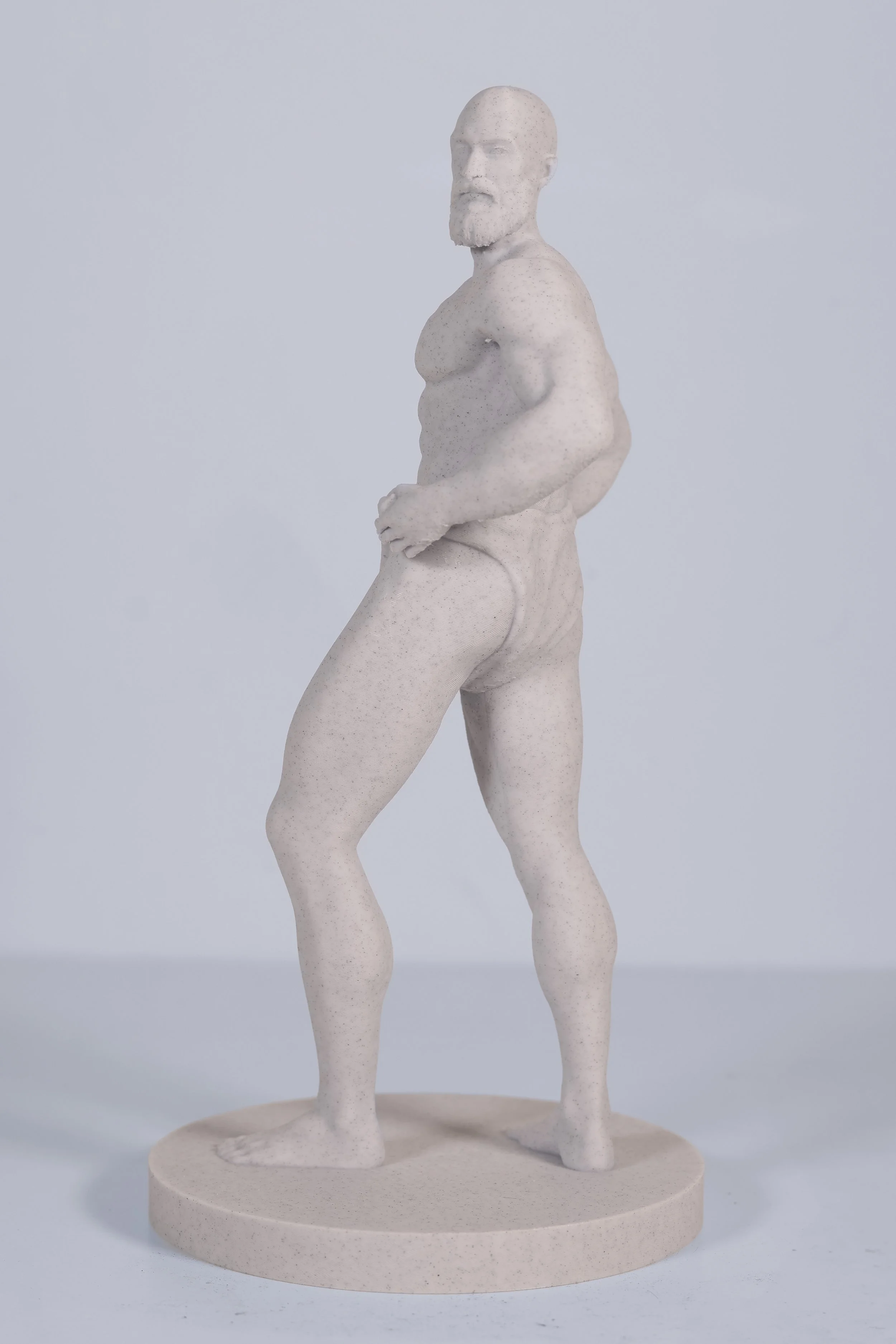 Marble Man #2", View #2, 3D Printed PLA Plastic