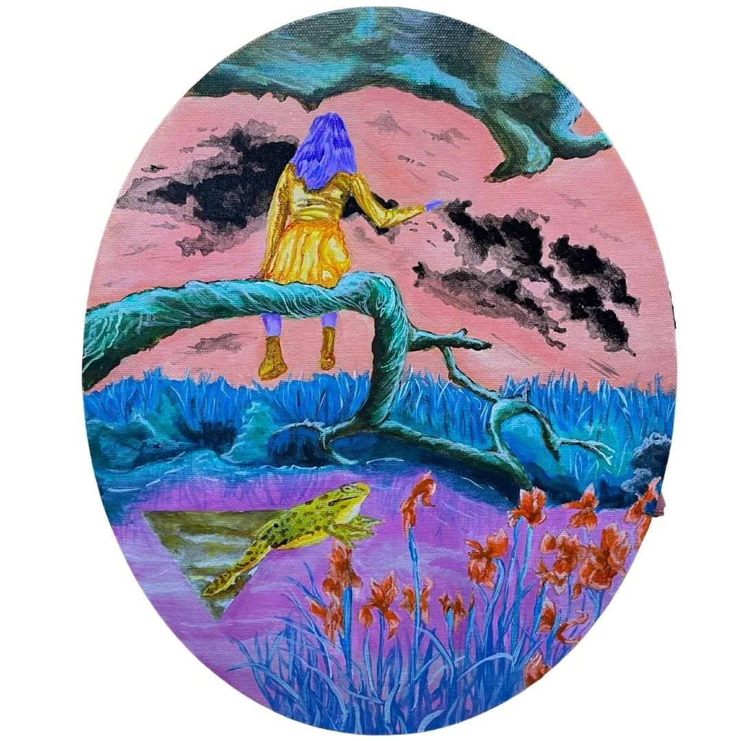 **SOLD** "Nature's Dream," 2022, 11"x14", Acrylic on Canvas