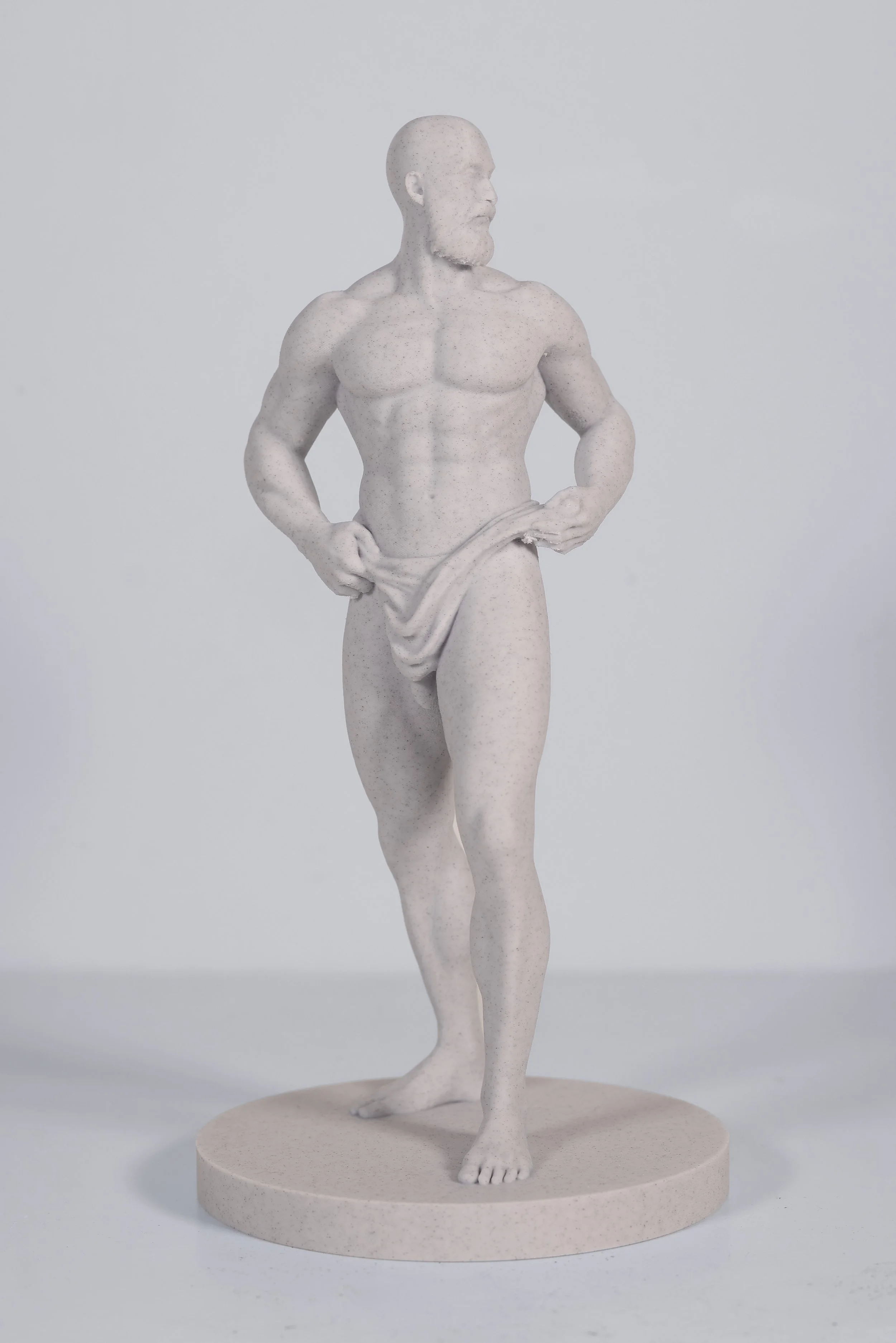 "Marble Man #2", View #1, 3D Printed PLA Plastic