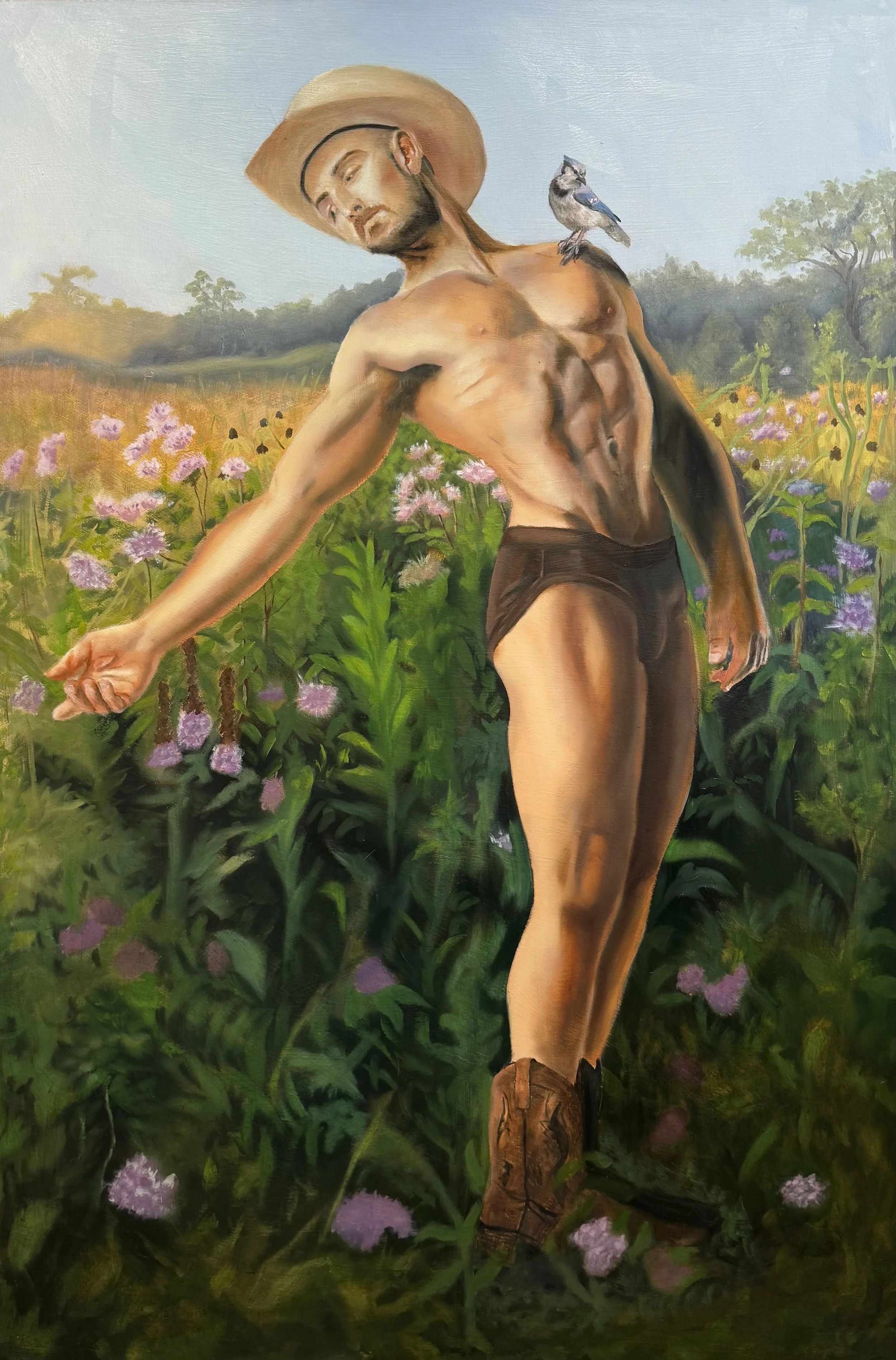 DeMattico_Justin_CowboyinaMeadow_24x36x1.5_2026_oilonpanel_NFS.jpeg