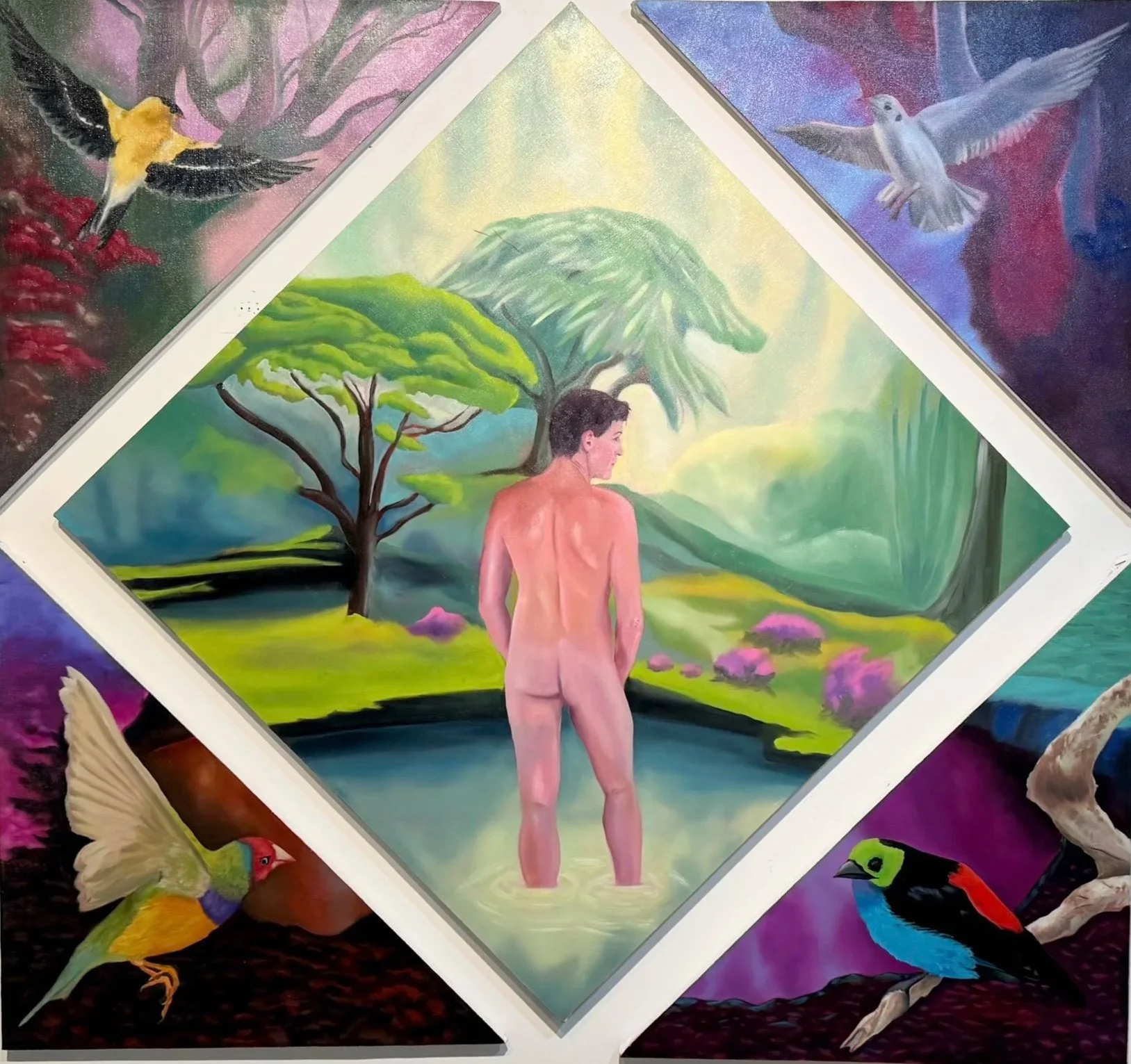 Triangle Tranquility: Man in the Middle