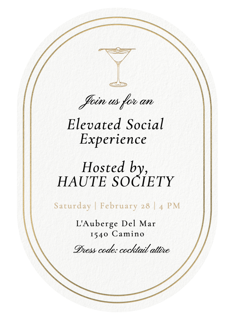 Haute Society  Private Event