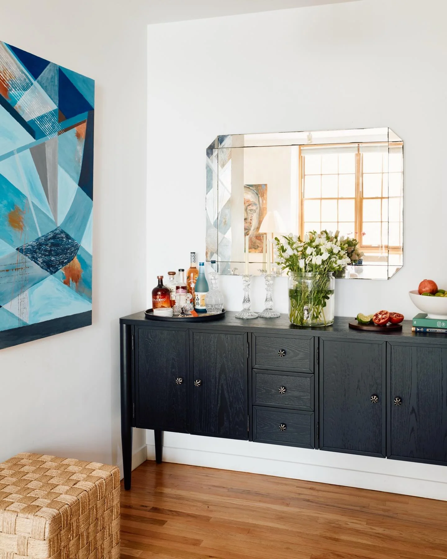 This is your sign to switch out your bar shelves/cart for a bar ✨cabinet✨