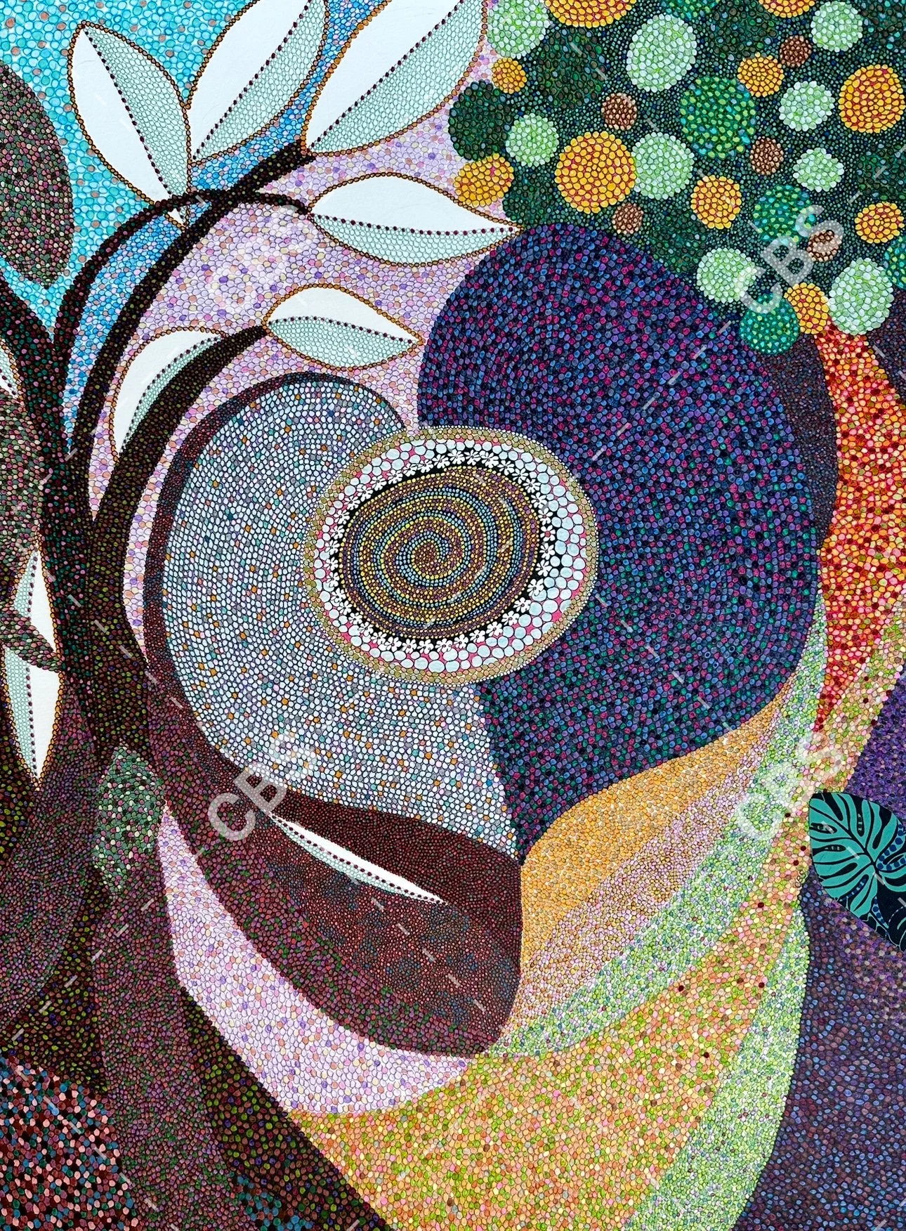 The Space between Two Trees