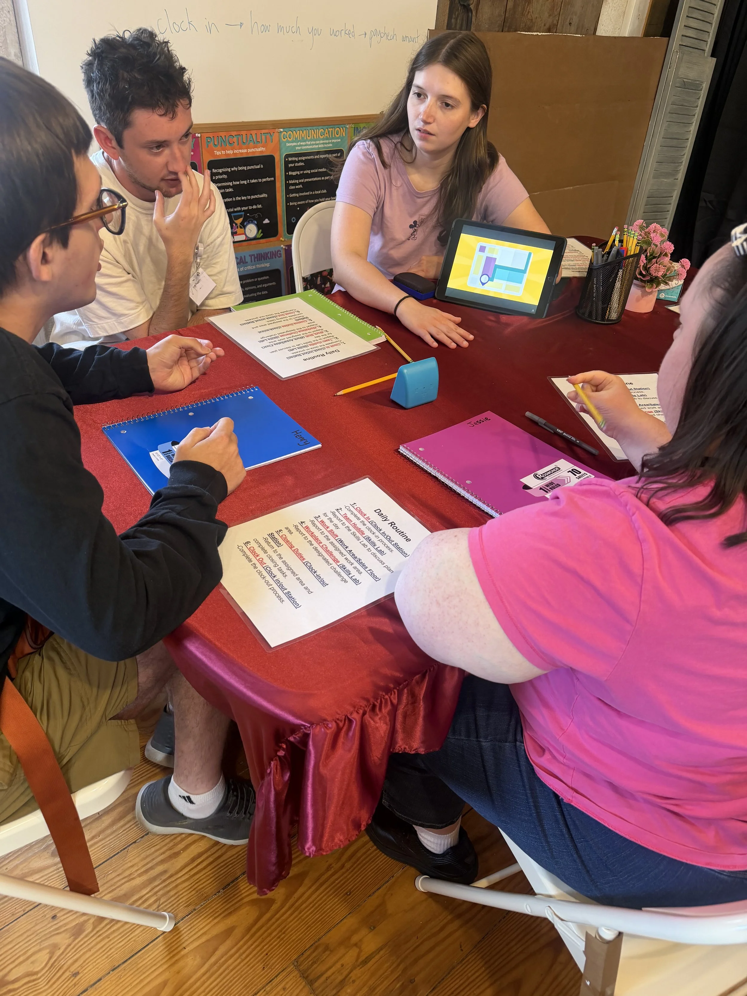 Individuals experiencing employment option program.