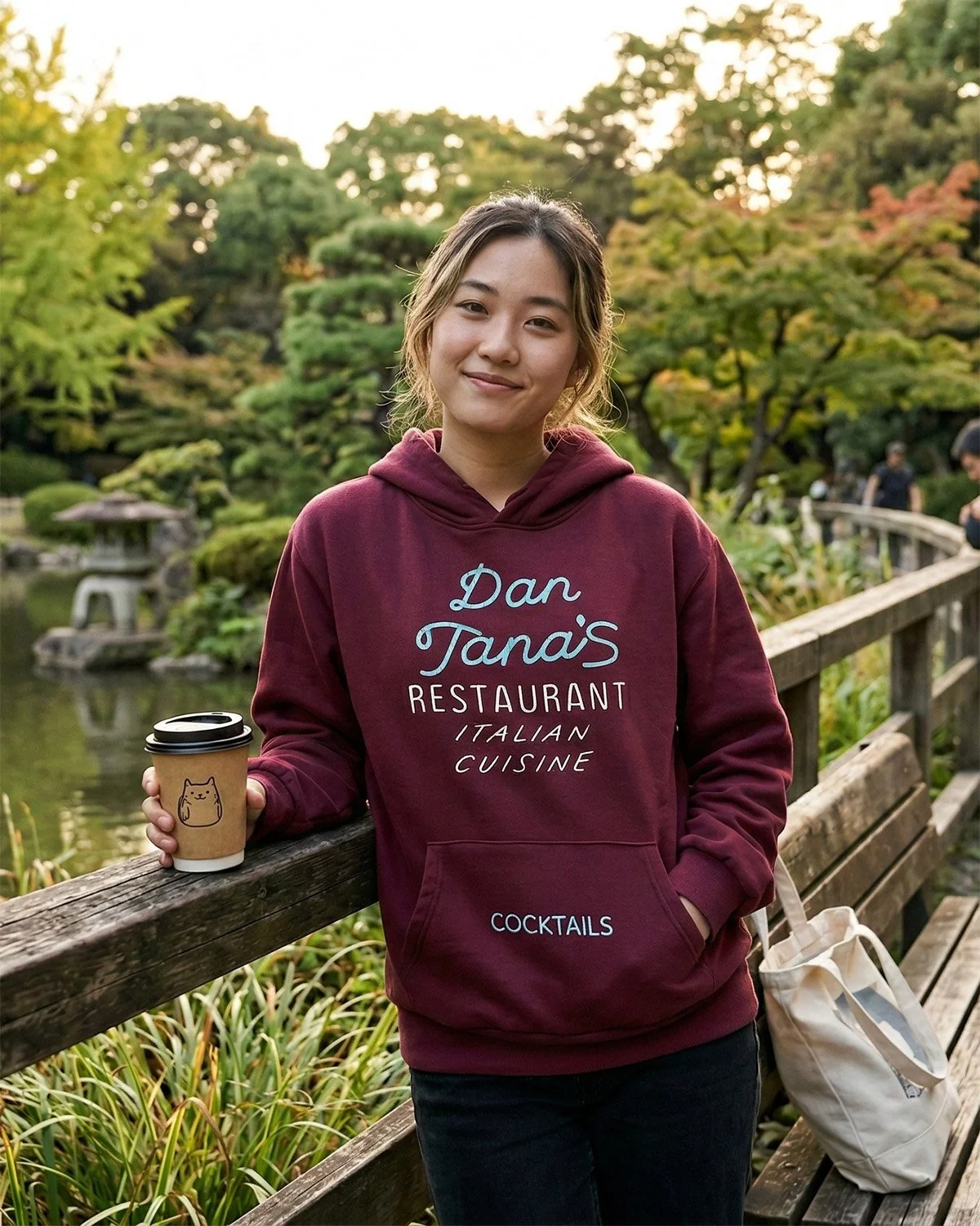 Dan Tana'S Signature Burgundy Hoodie.