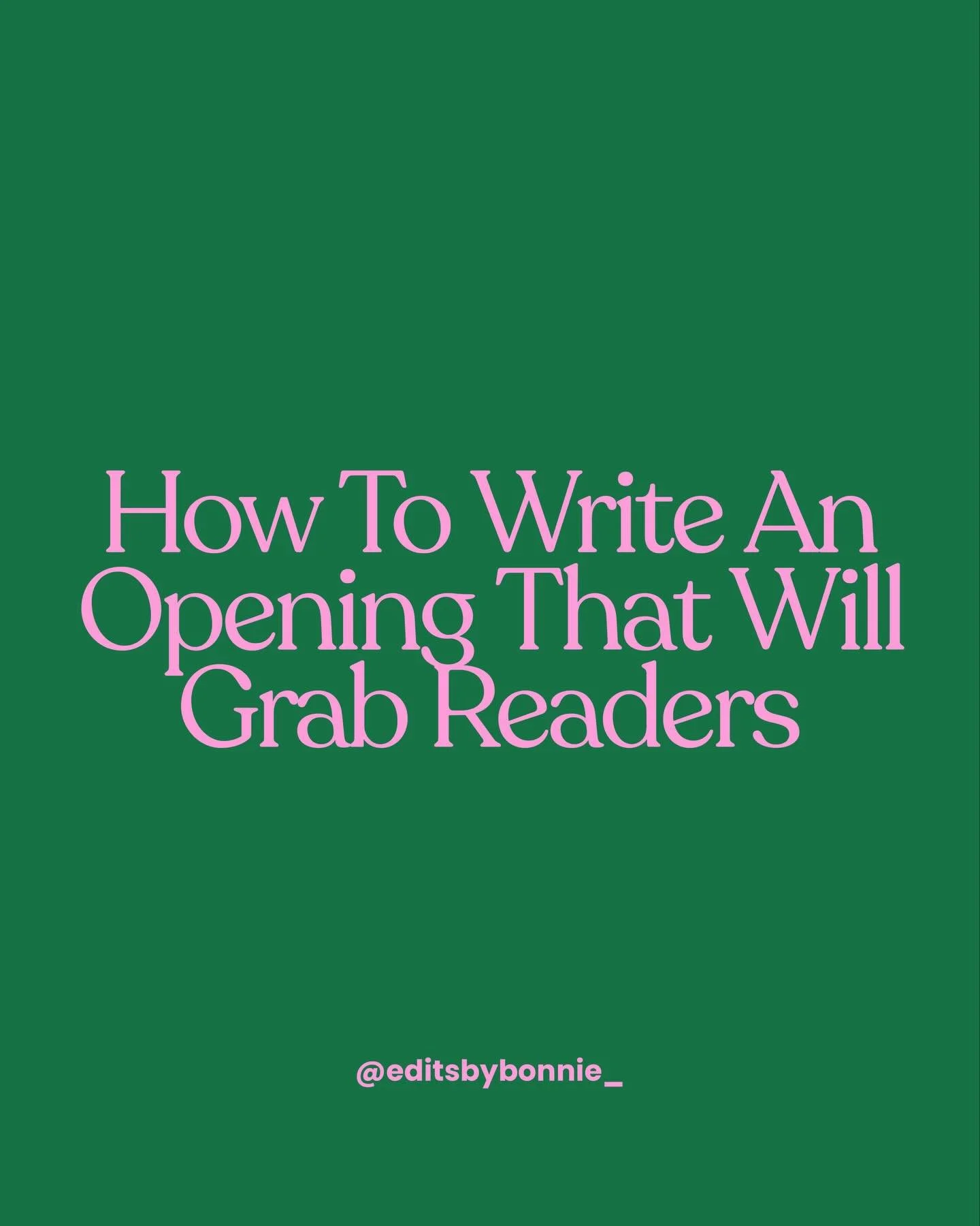 A strong story opening signals control.

Control of tension. Control of character. Control of the reader&rsquo;s attention.

It tells us you know exactly what you&rsquo;re doing and that we are in safe hands.

Readers decide faster than you think.

S
