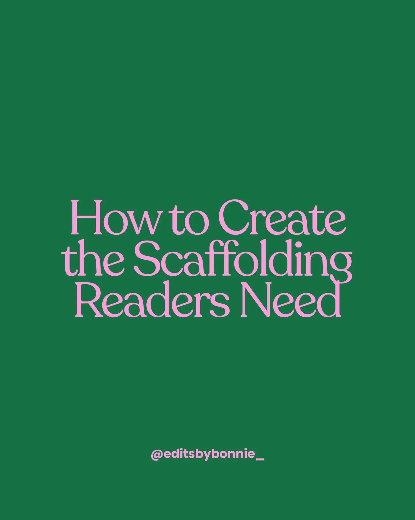 No matter how brilliant your idea, if readers can&rsquo;t navigate your story, they won&rsquo;t finish it.

Scaffolding is the difference between a story that&rsquo;s read once and a story that&rsquo;s devoured and remembered. ✍🏼

#amwriting #indiea
