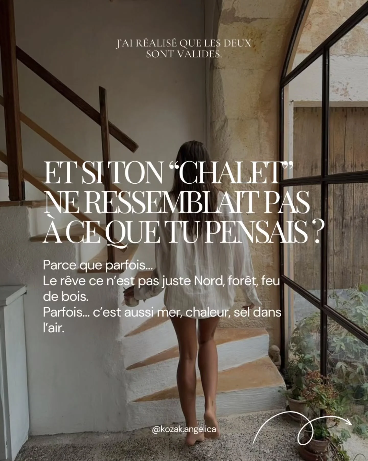 Depuis un moment, je r&eacute;alise que quand on parle de &ldquo;chalet&rdquo;, on parle rarement juste d&rsquo;un b&acirc;timent.

 On parle d&rsquo;un rythme de vie, d&rsquo;un endroit o&ugrave; on d&eacute;croche, d&rsquo;un espace o&ugrave; on re