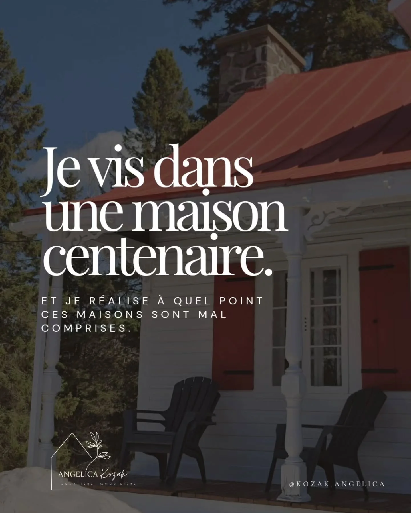 C&rsquo;est toute une histoire, cette maison.

Je l&rsquo;ai trouv&eacute;e compl&egrave;tement abandonn&eacute;e. Il n&rsquo;y avait rien qui indiquait qu&rsquo;elle &eacute;tait &agrave; vendre. Juste une grande grille noire &agrave; l&rsquo;entr&e