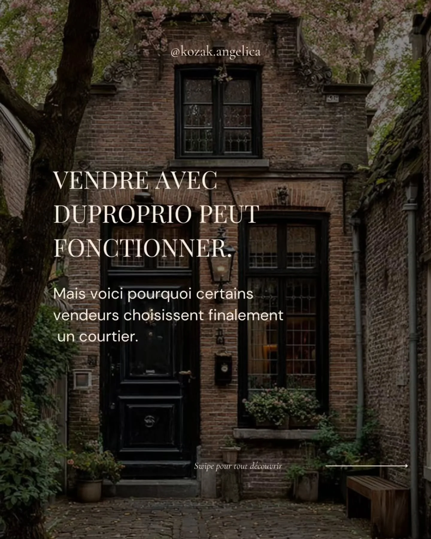 Plusieurs vendeurs commencent par vendre leur propri&eacute;t&eacute; eux-m&ecirc;mes. Et c&rsquo;est une d&eacute;cision que je comprends tr&egrave;s bien.

Mais la r&eacute;alit&eacute; du march&eacute; immobilier est souvent plus strat&eacute;giqu