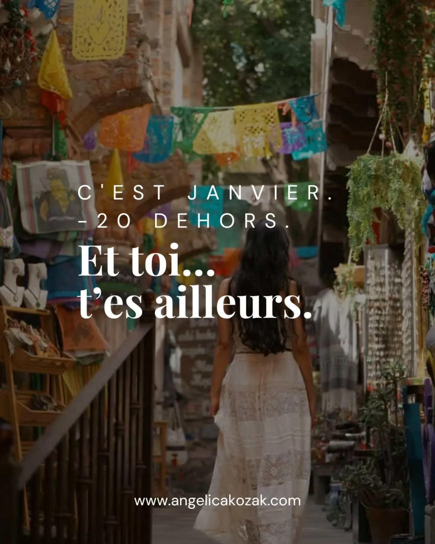 Il y a quelque chose de diff&eacute;rent quand ce n&rsquo;est pas juste un voyage. Quand tu sais que tu peux revenir, quand tu veux, sans tout recommencer &agrave; z&eacute;ro. 

Ce n&rsquo;est pas juste la chaleur ou la mer&hellip; c&rsquo;est le ry