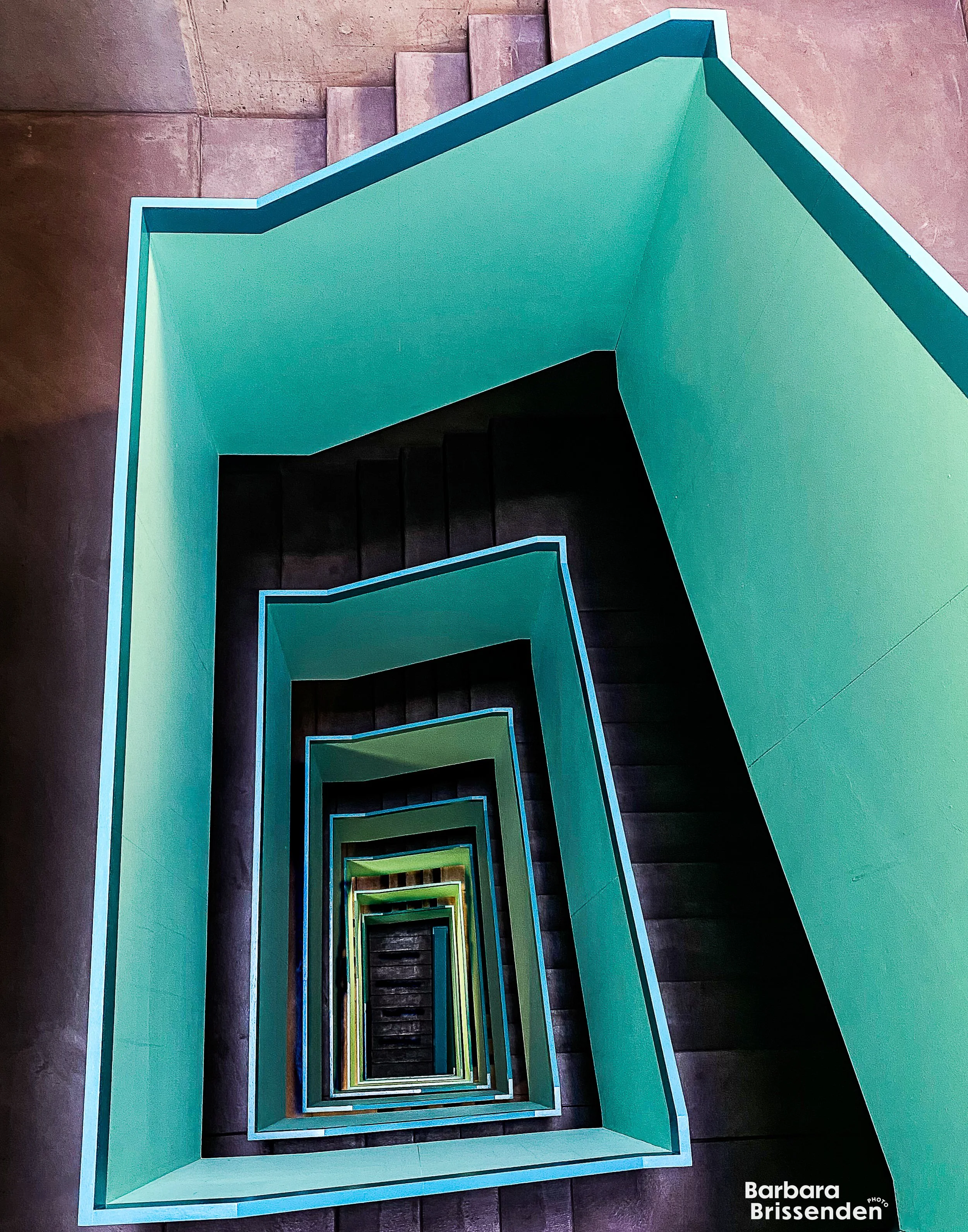 Turquoise Stairwell – Best in Architectural Photo PHiG