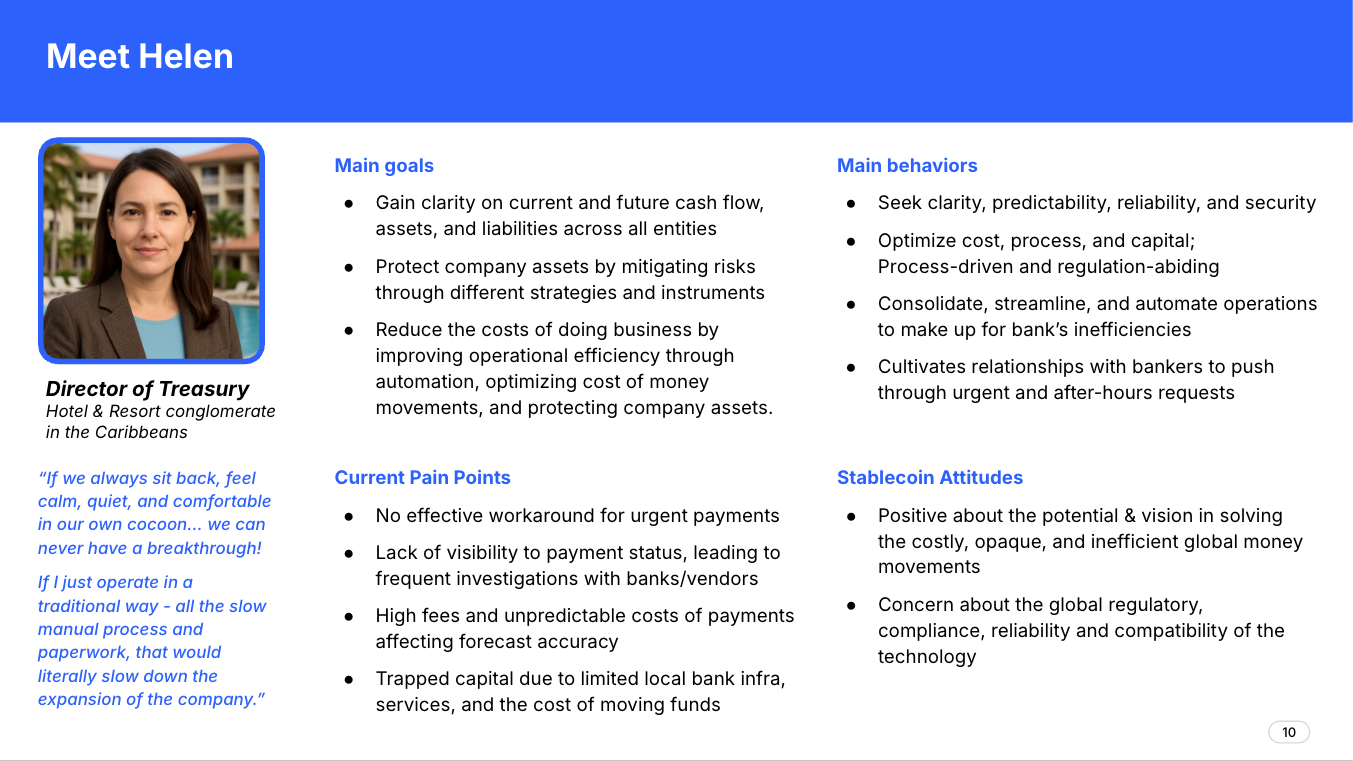 Helen - A lite persona of GTreasury users
