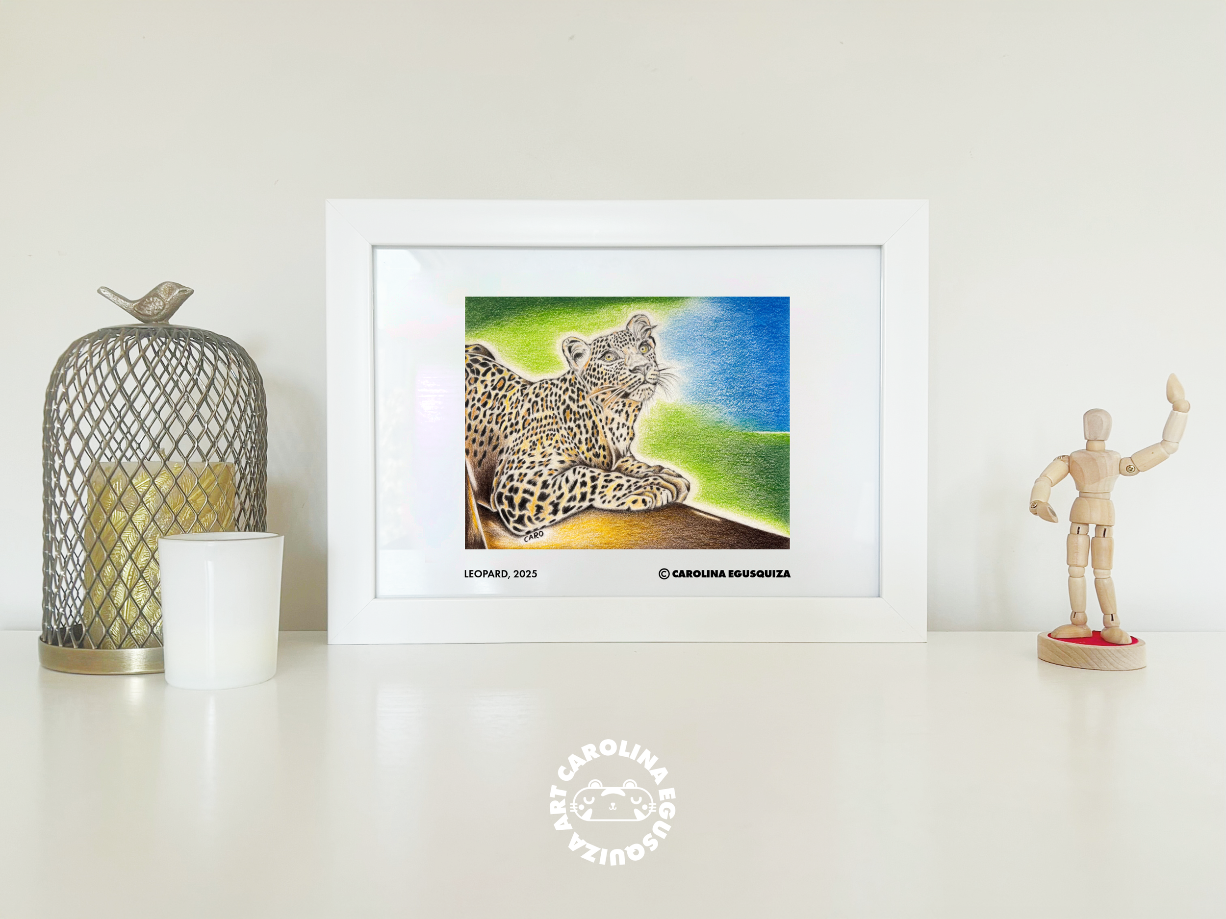 Leopard, A4 Frame Display With Signature.PNG