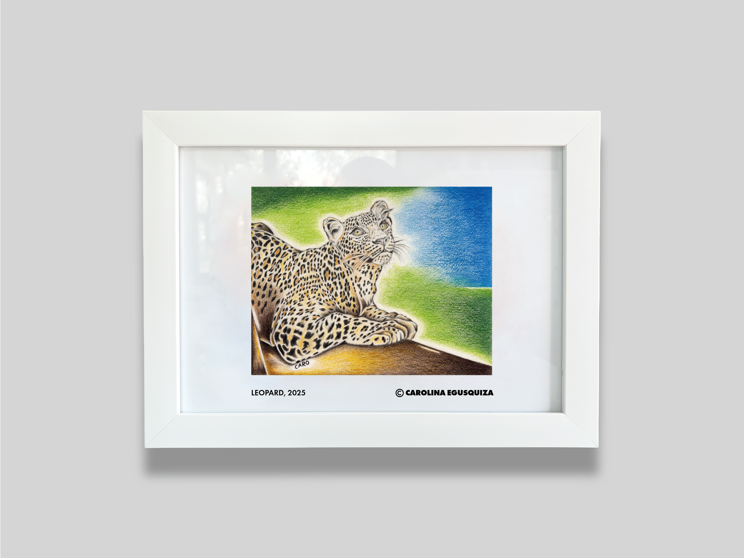 Leopard, A4 Digital Frame With Signature, CMYK.PNG