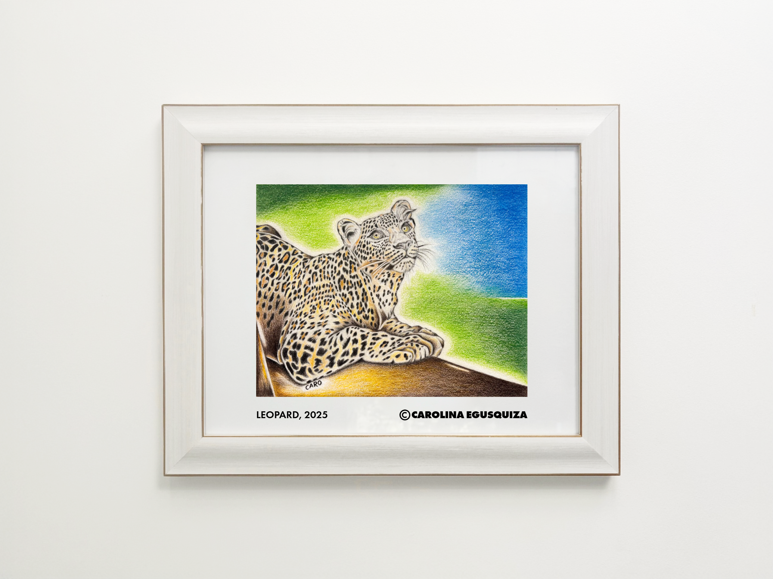 Leopard, 11 x 14 in Frame With Signature.PNG