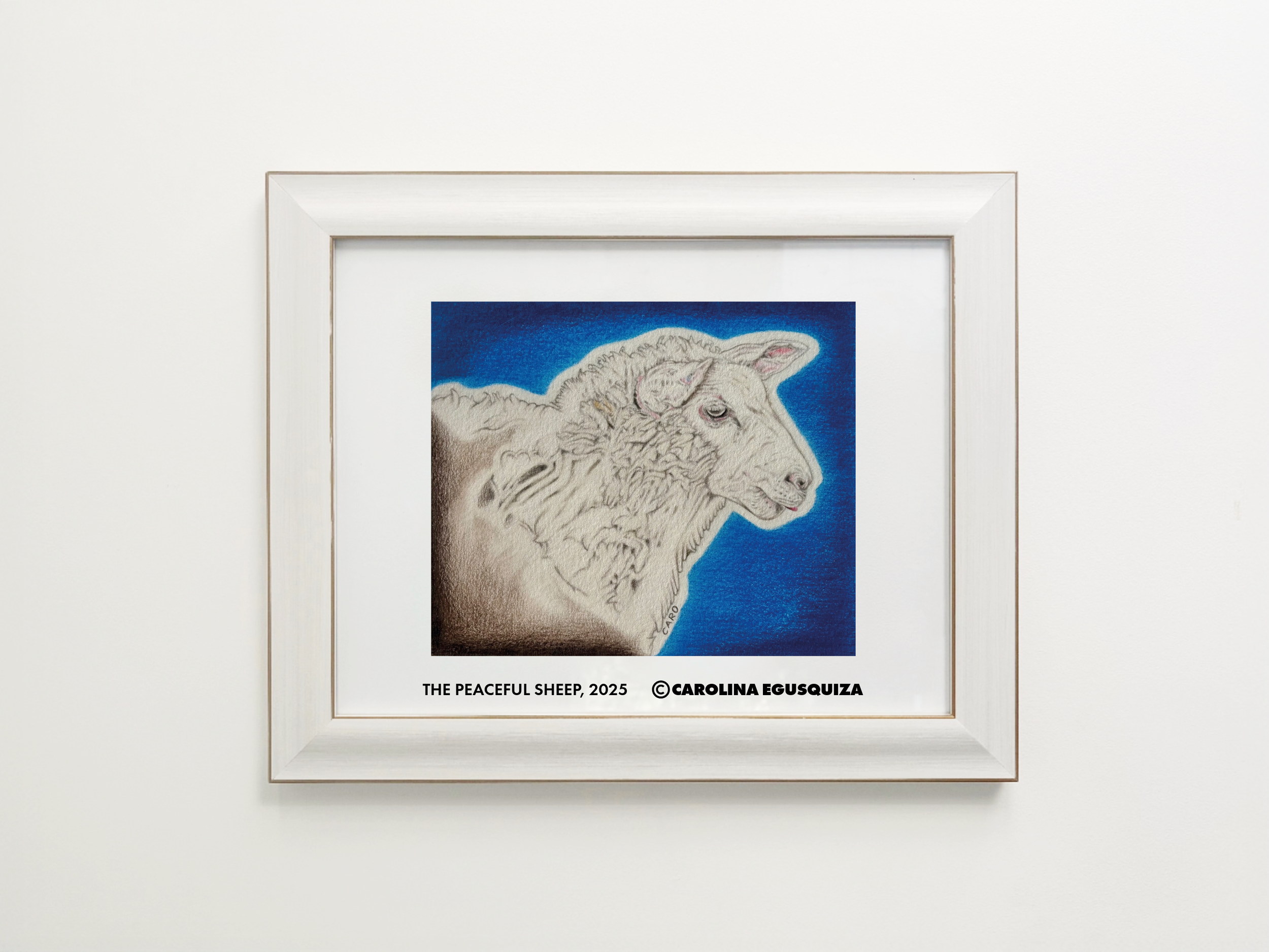 The Peaceful Sheep, 11 x 14 inch Frame, CMYK.PNG