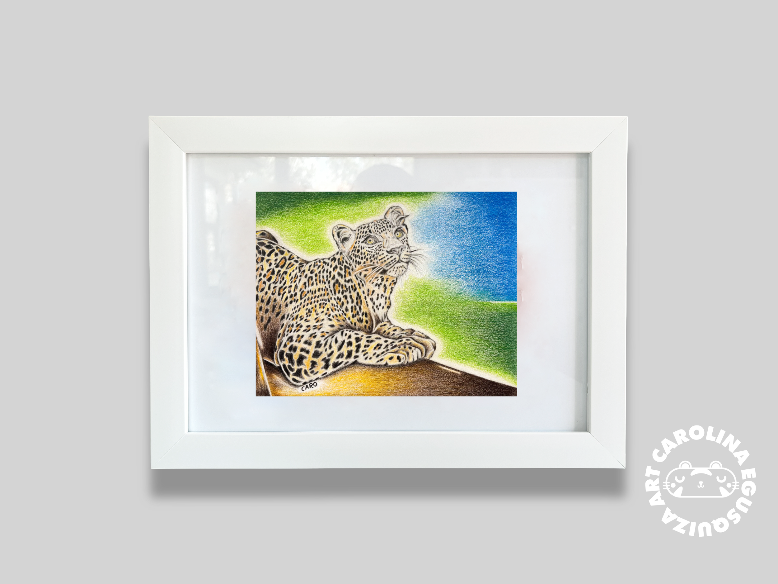 Leopard, A4 Frame Display With Logo, Digital.PNG