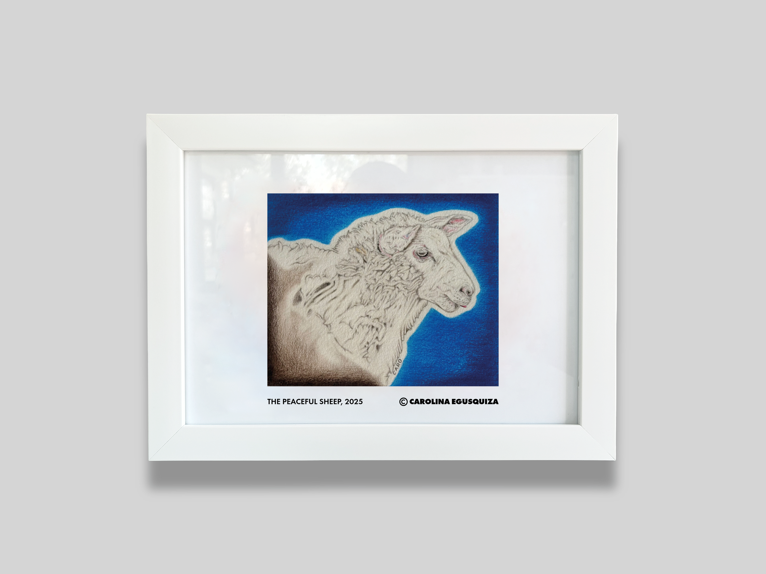 The Peaceful Sheep, A4 Digital Frame With Signature, CMYK.PNG