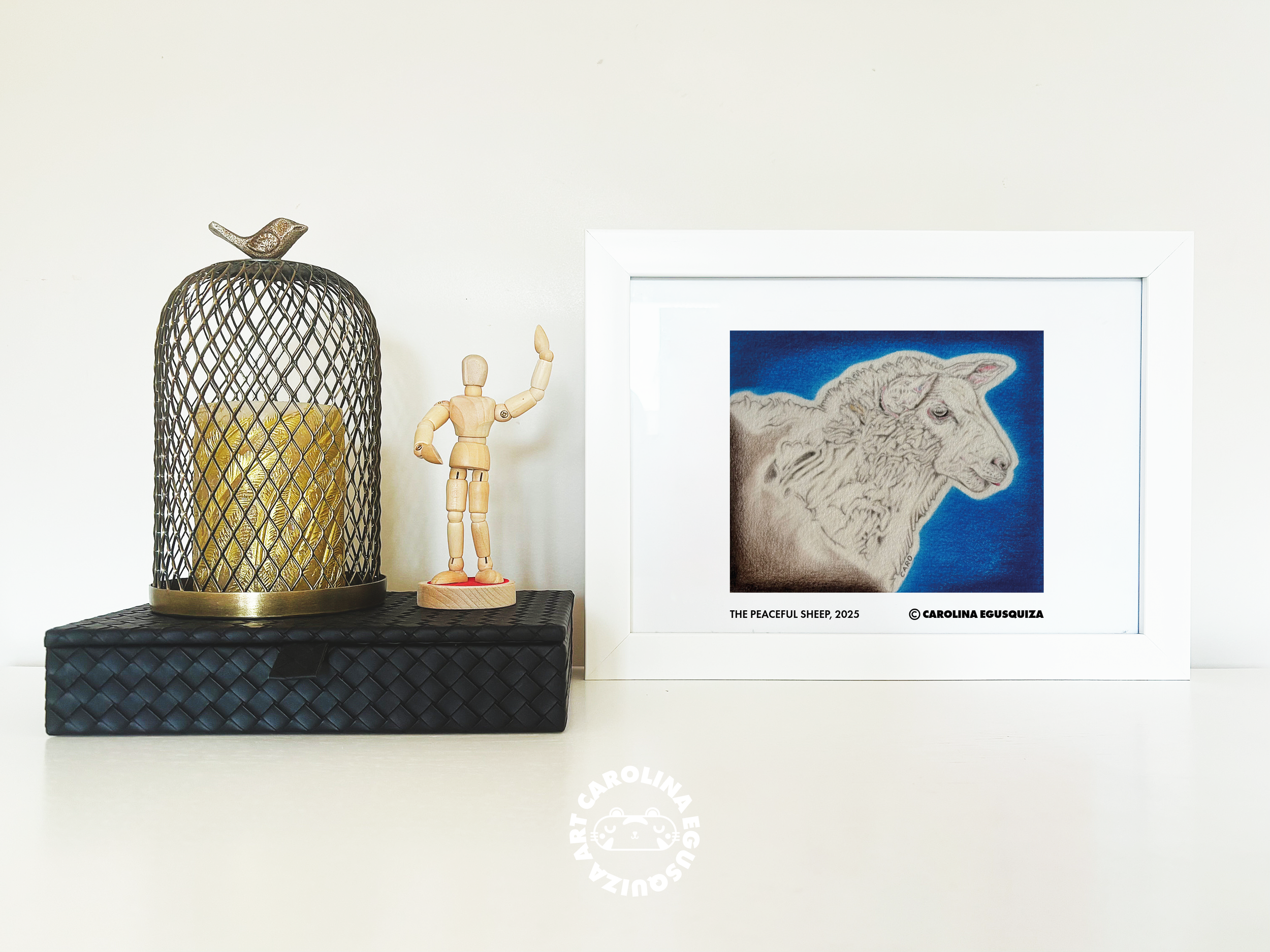 The Peaceful Sheep, A4 Frame Display 1, CMYK.PNG