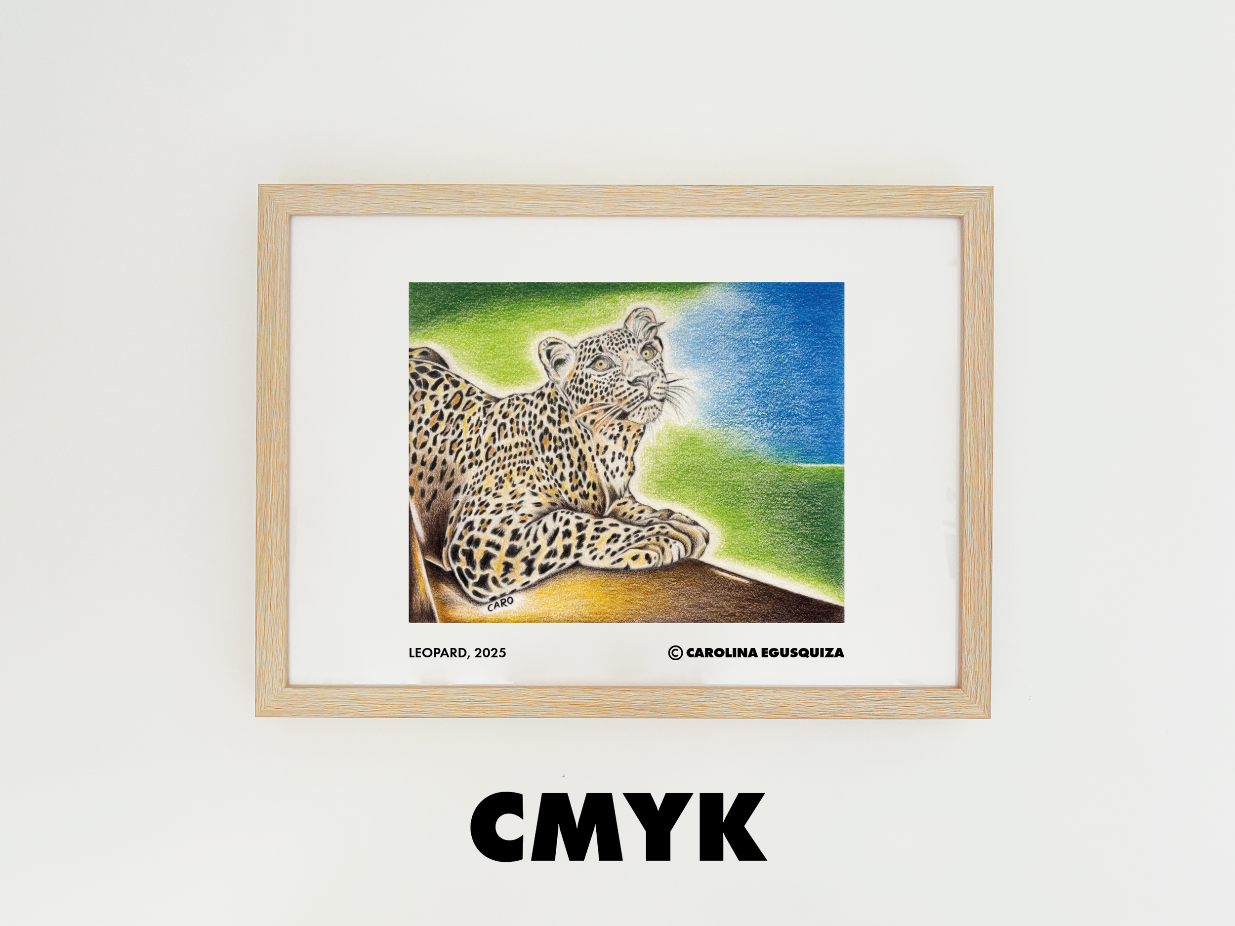 Leopard, CMYK Digital Download, Set of 6 Printables