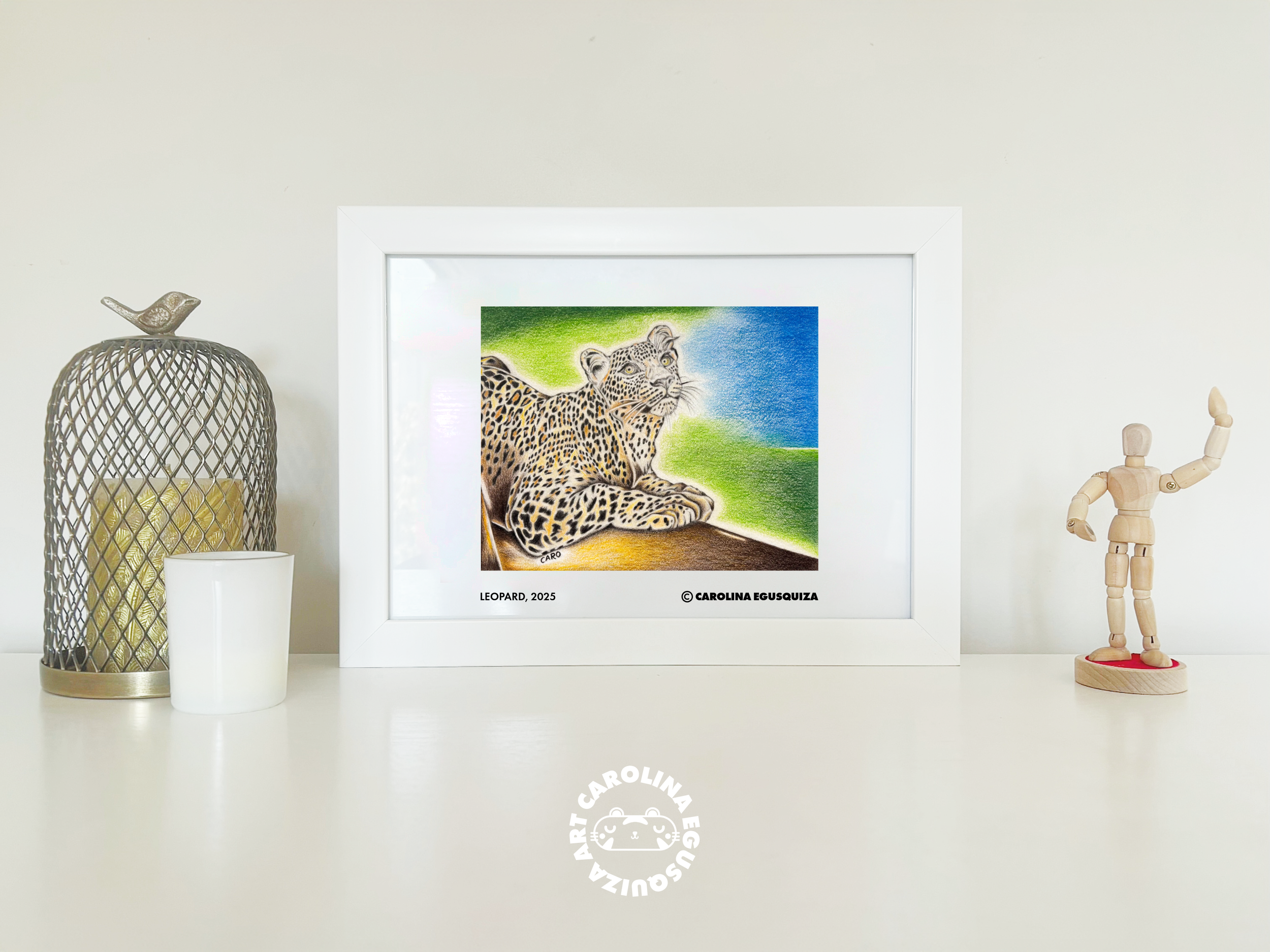 Leopard, A4 Frame Display With Signature.PNG