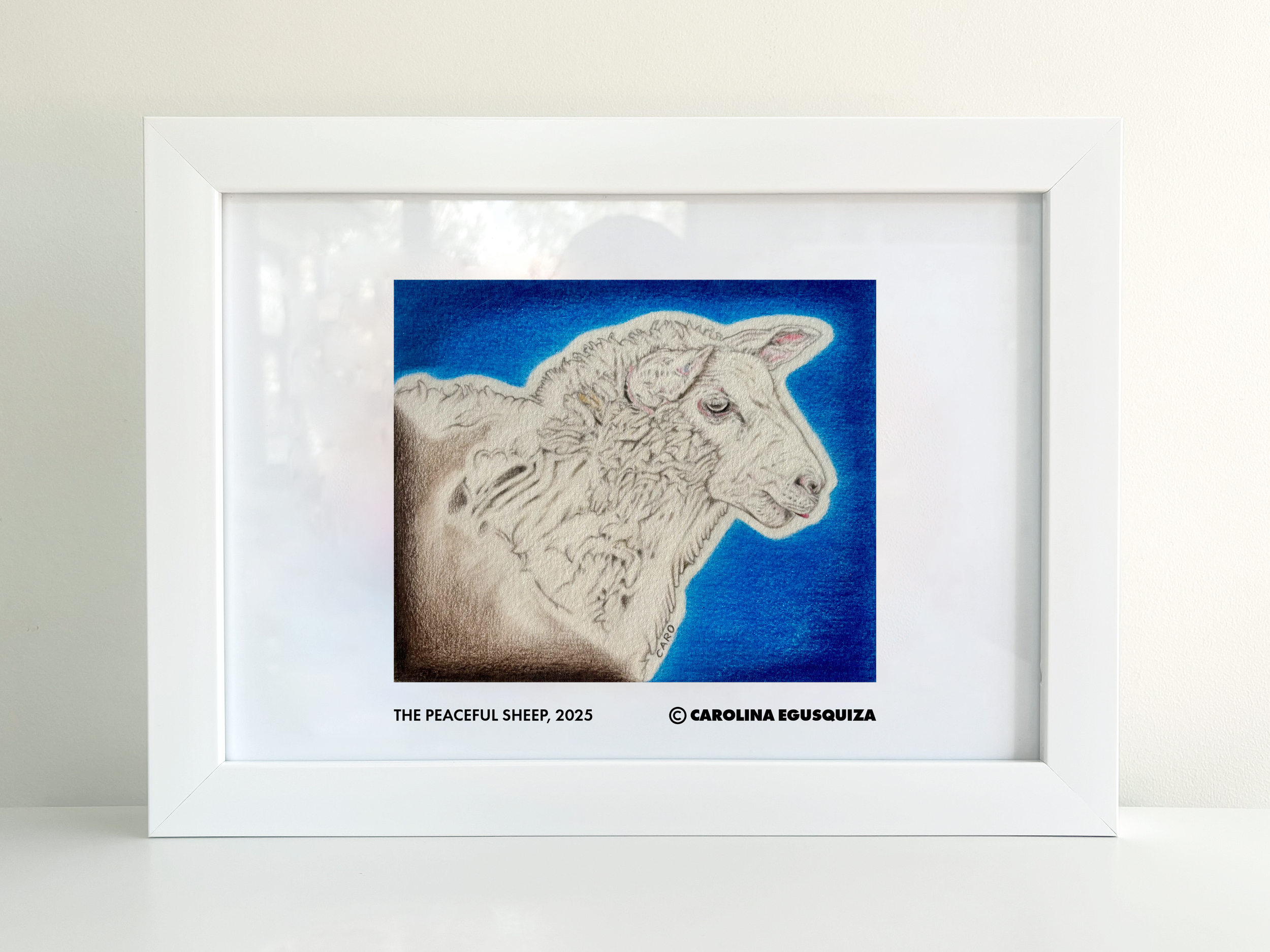 The Peaceful Sheep, A4 Frame Display 2 (With Signature).PNG