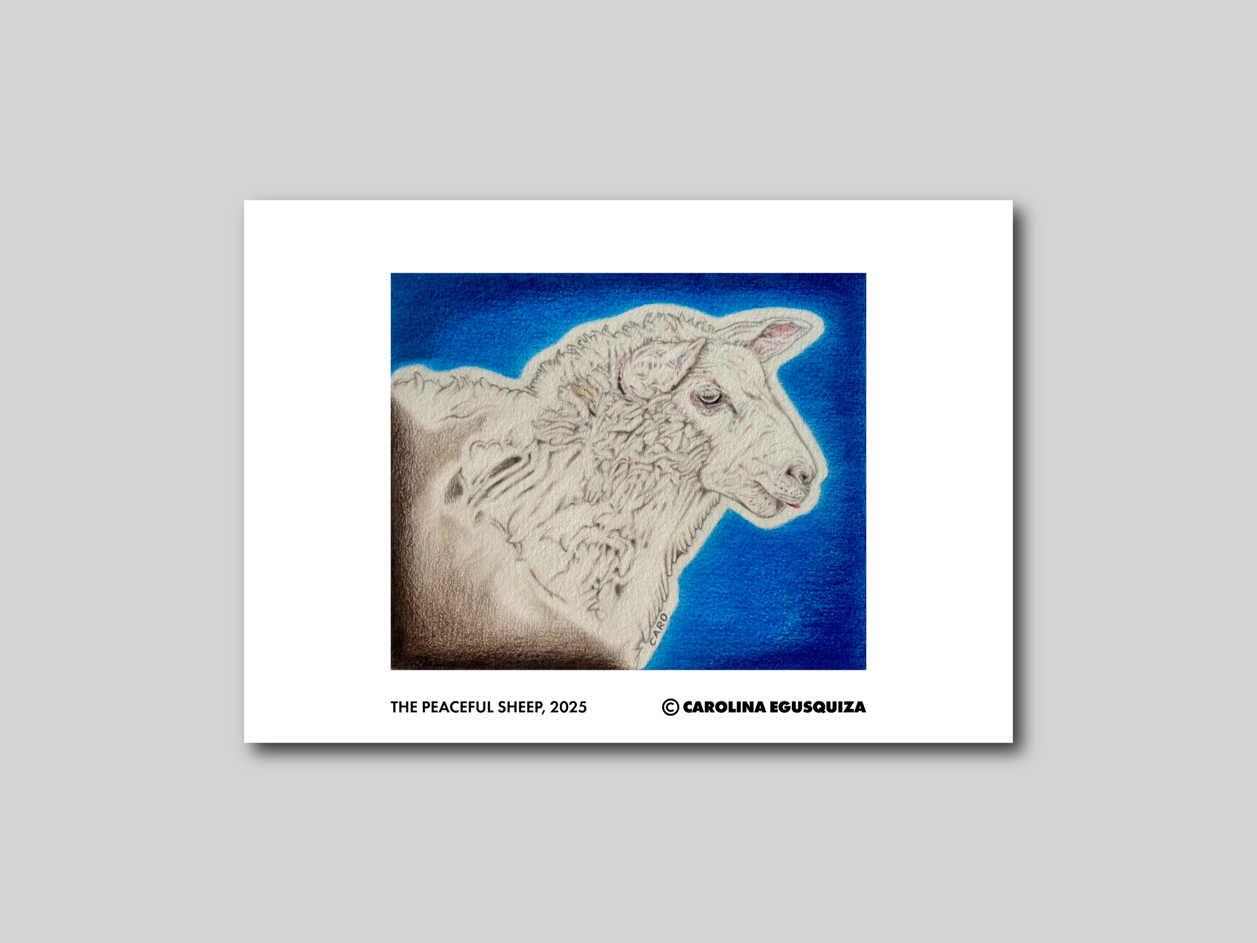 The Peaceful Sheep, A4 Digital Display With Signature.PNG