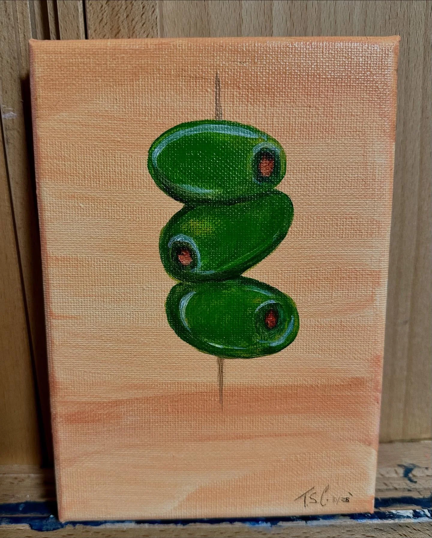 Simple color theory practice 🫒🫒🫒
Acrylic on canvas