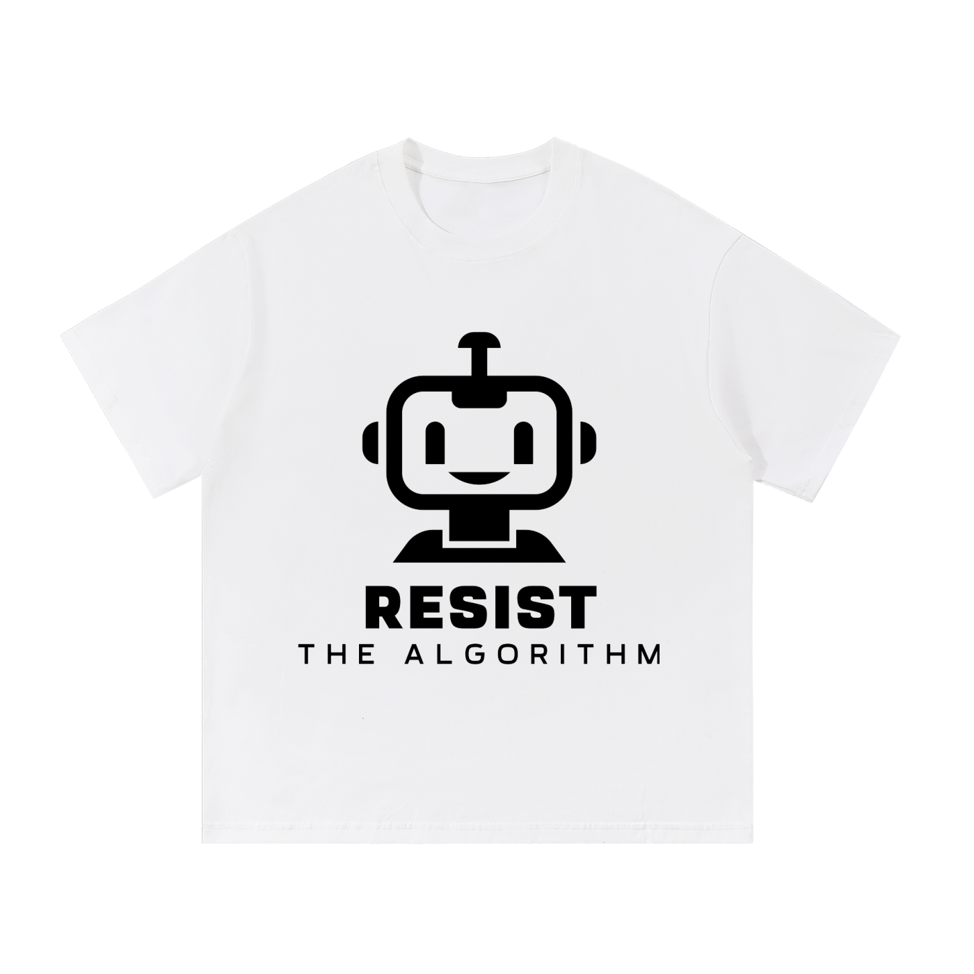Essential Robot Resist White Cotton T-Shirt