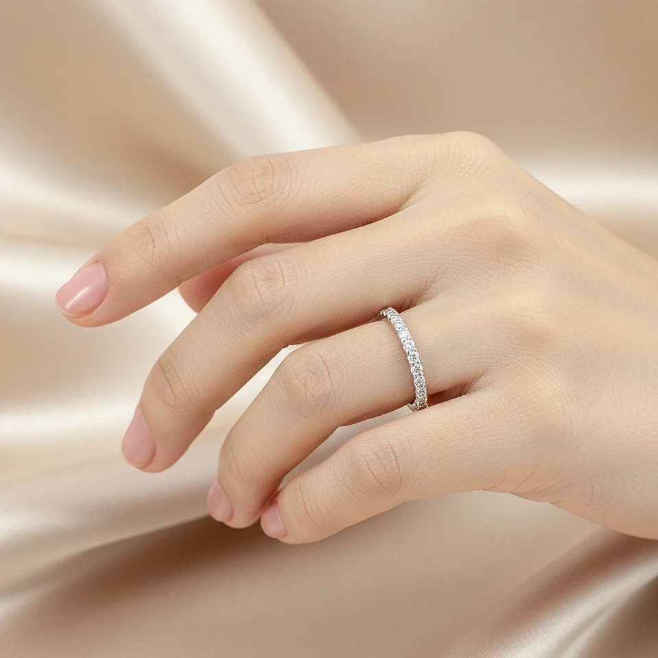 Classic Half Eternity Diamond Band Ring (0.4CTW)