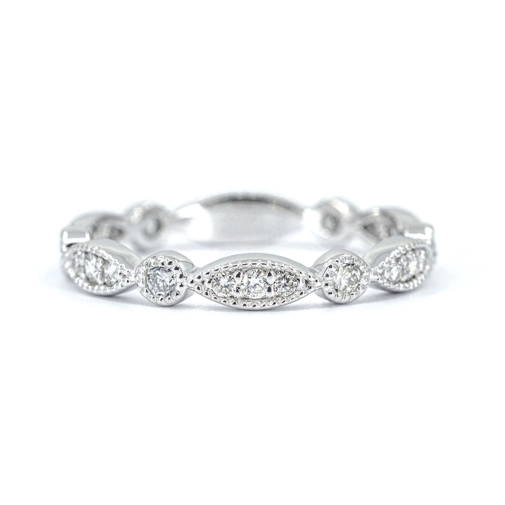 Eternity Marquise and Round Shape Band Ring (0.4CTW)