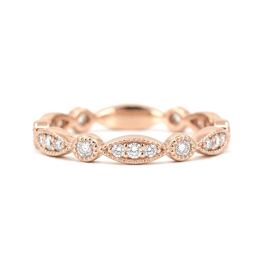 Eternity Marquise and Round Shape Band Ring