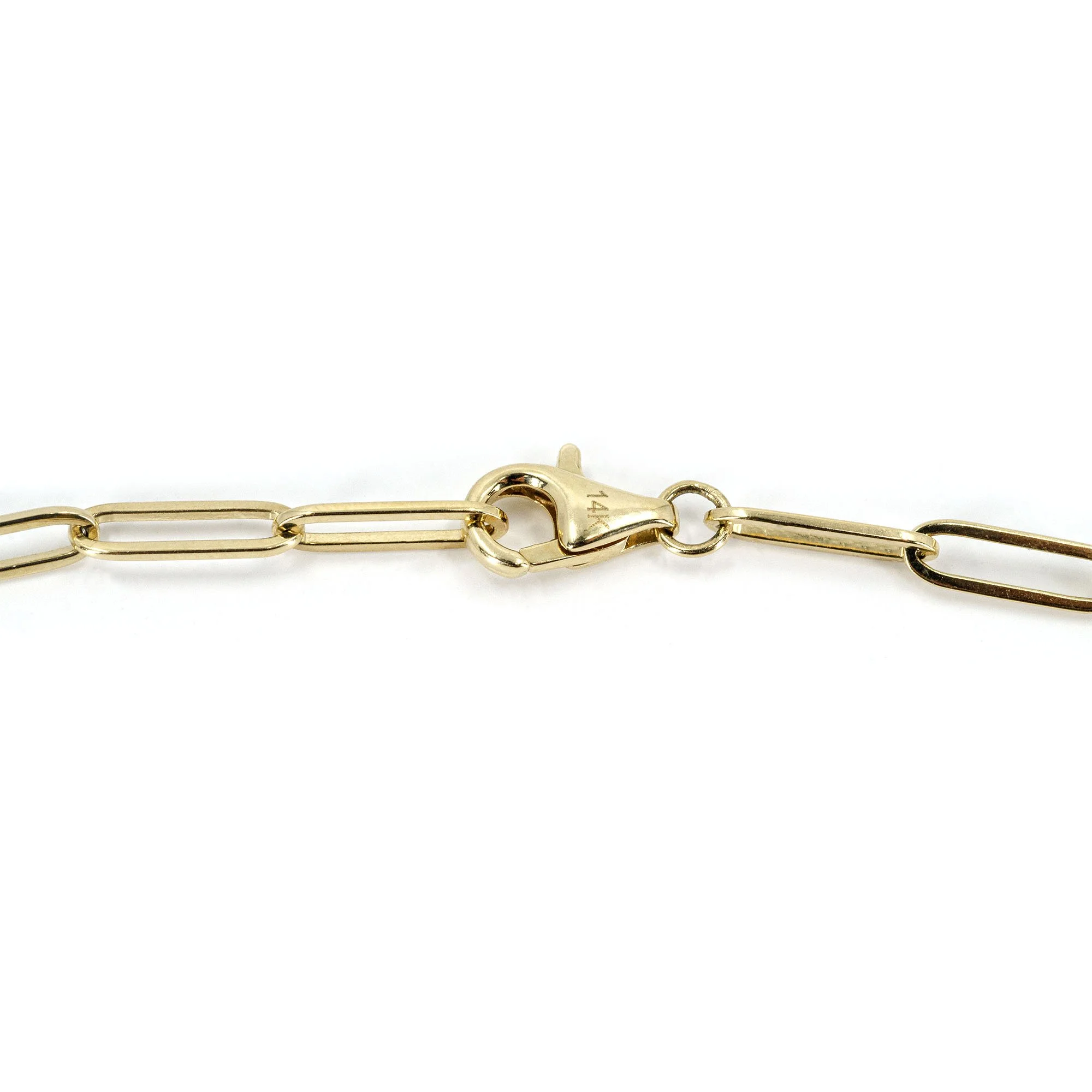 AureJin Paperclip Tennis Bracelet (1.6CTW)