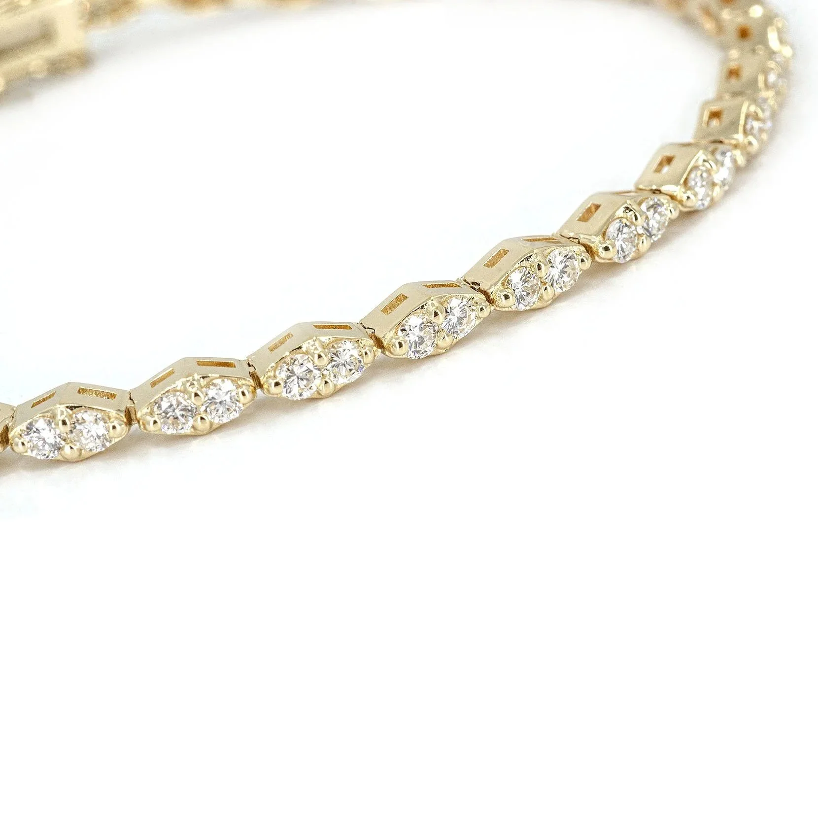 Marquise Illusion Diamond Tennis Bracelet