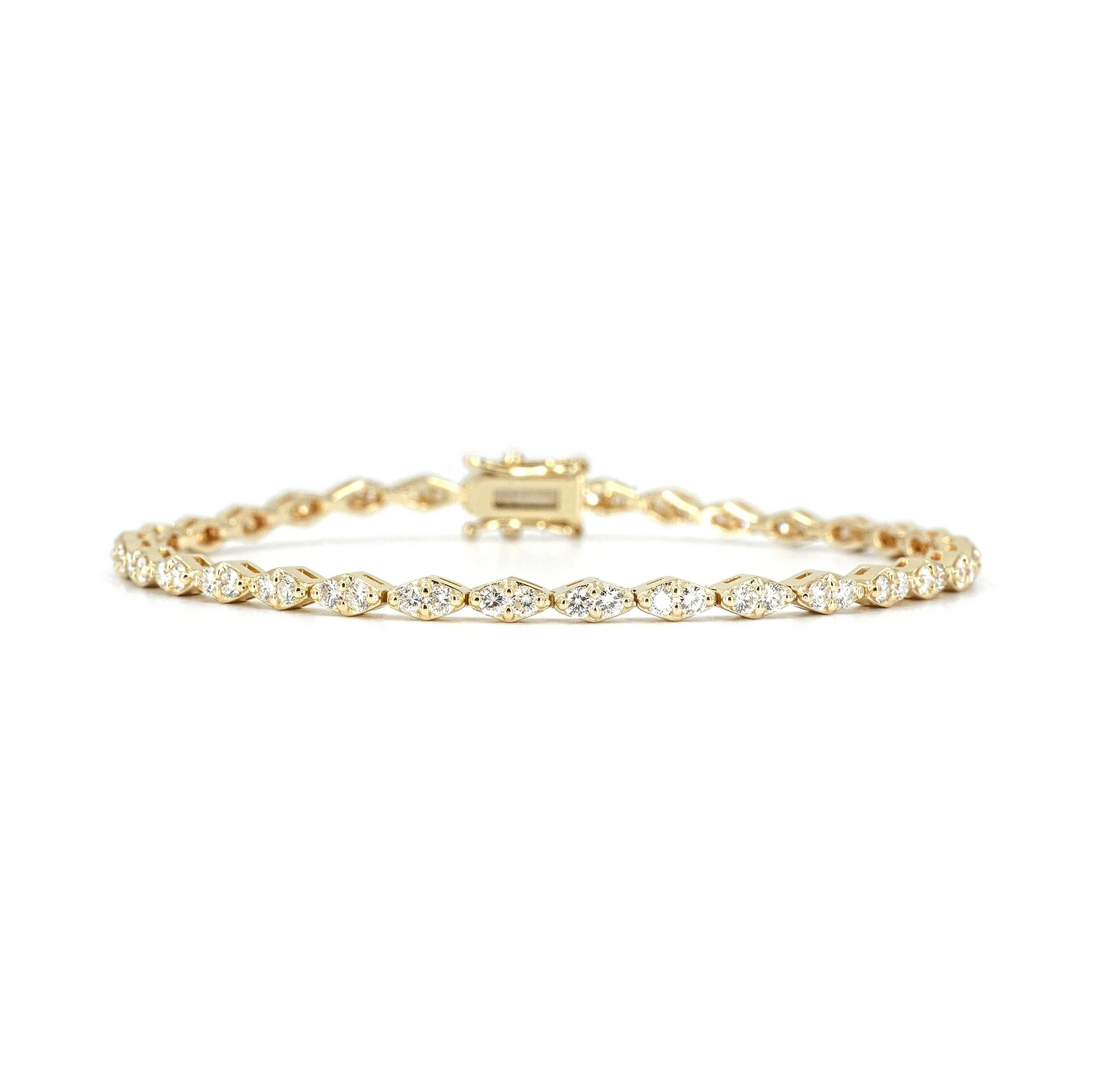 AureJin Marquise Lumière Tennis Bracelet