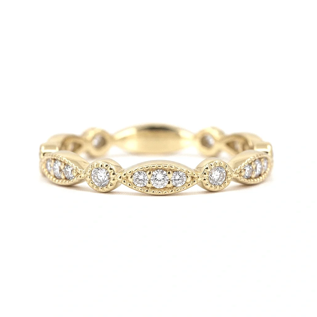 Eternity Marquise and Round Shape Band Ring