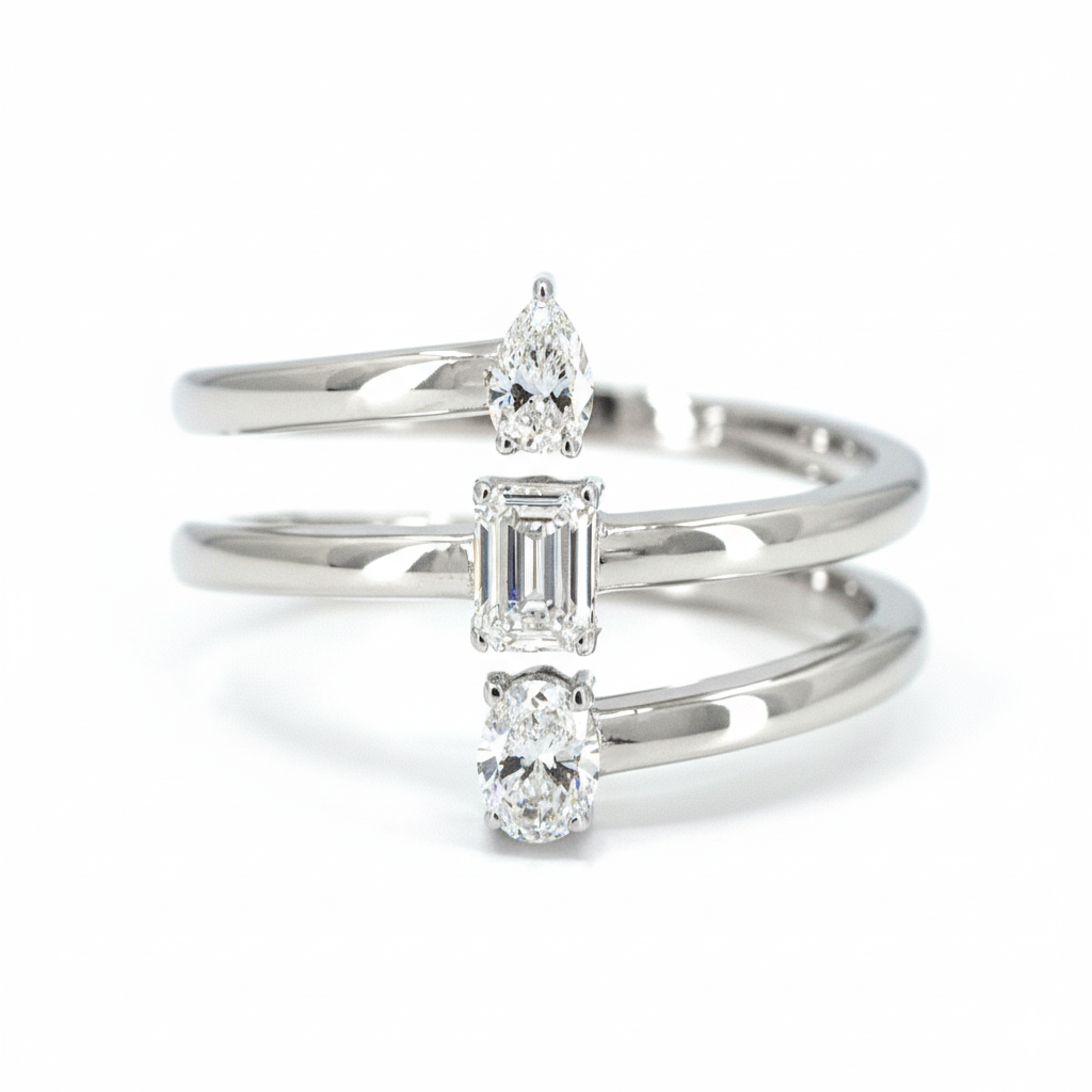 Trio Aura Crossover Ring
